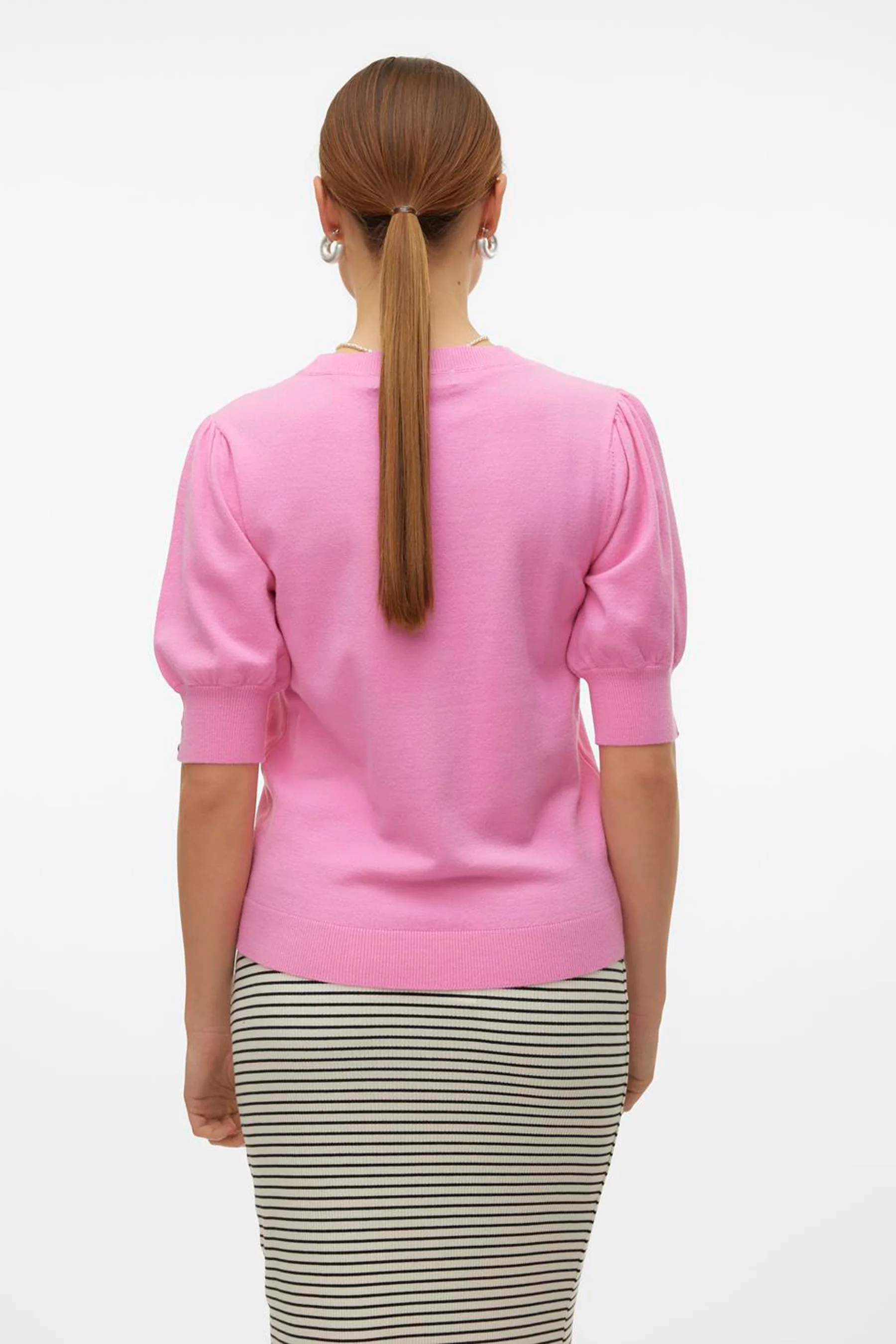 Pull met ronde hals - roze - Image 3