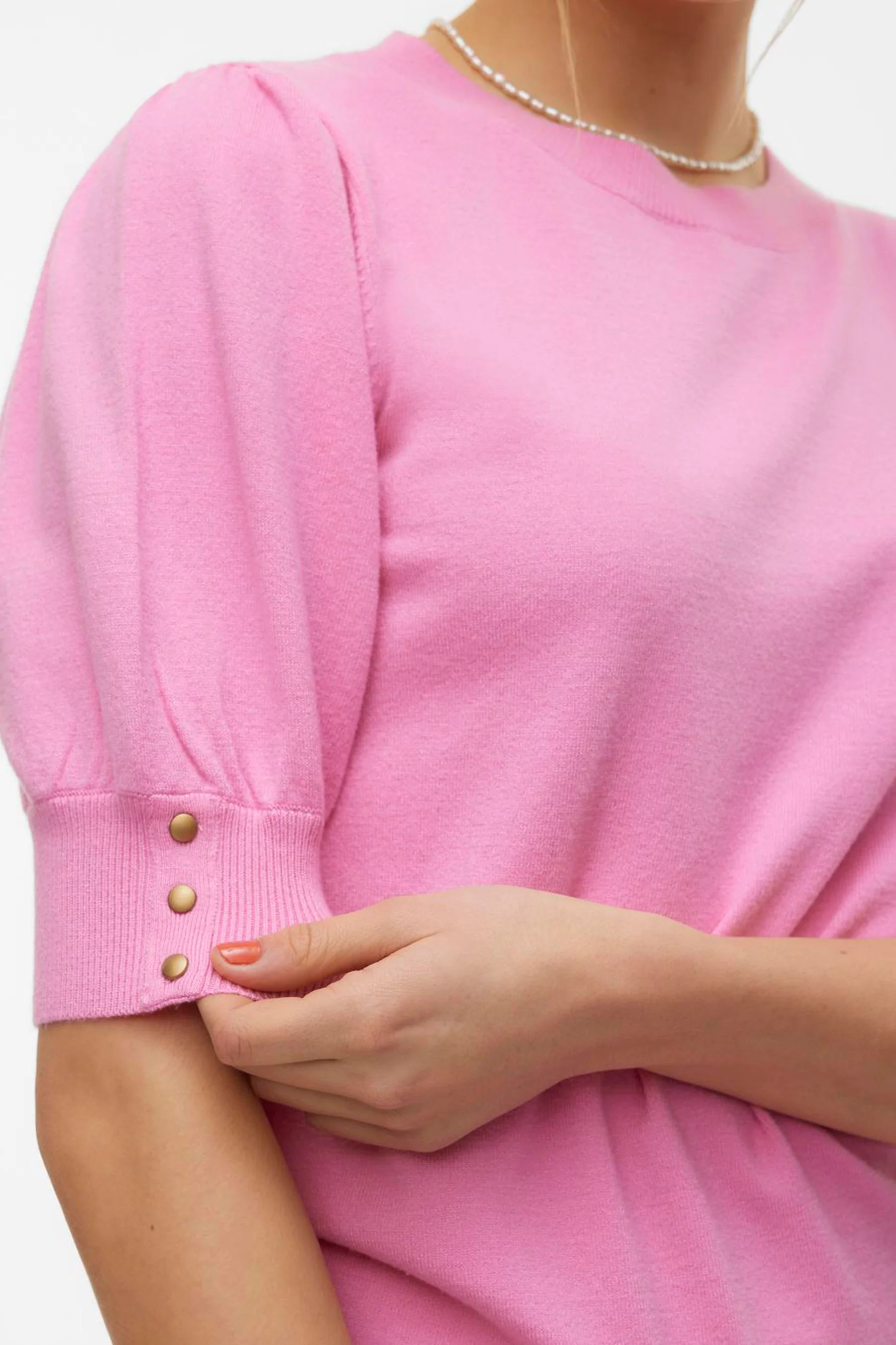 Pull met ronde hals - roze - Image 5