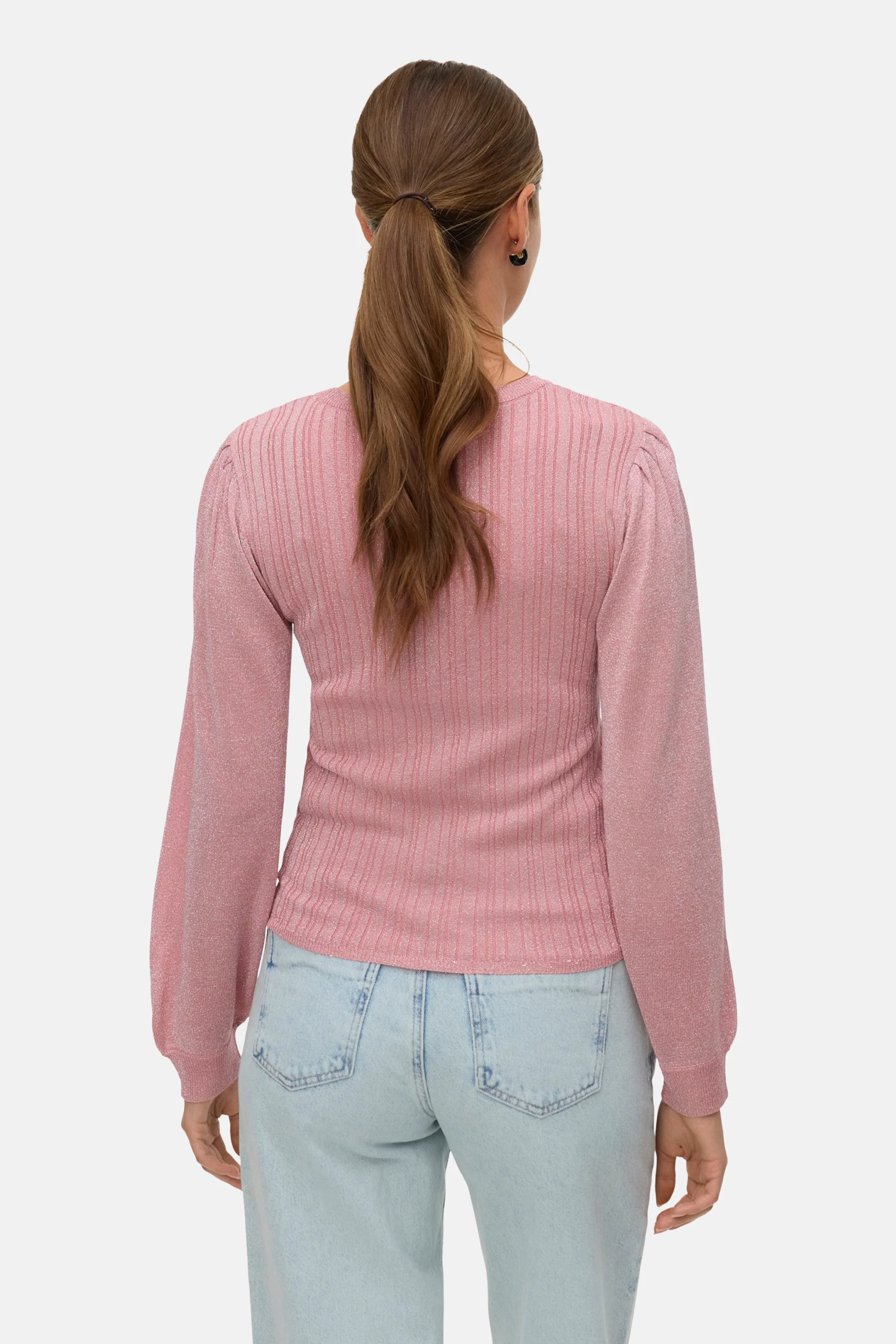 Pull met ronde hals - roze - Image 3