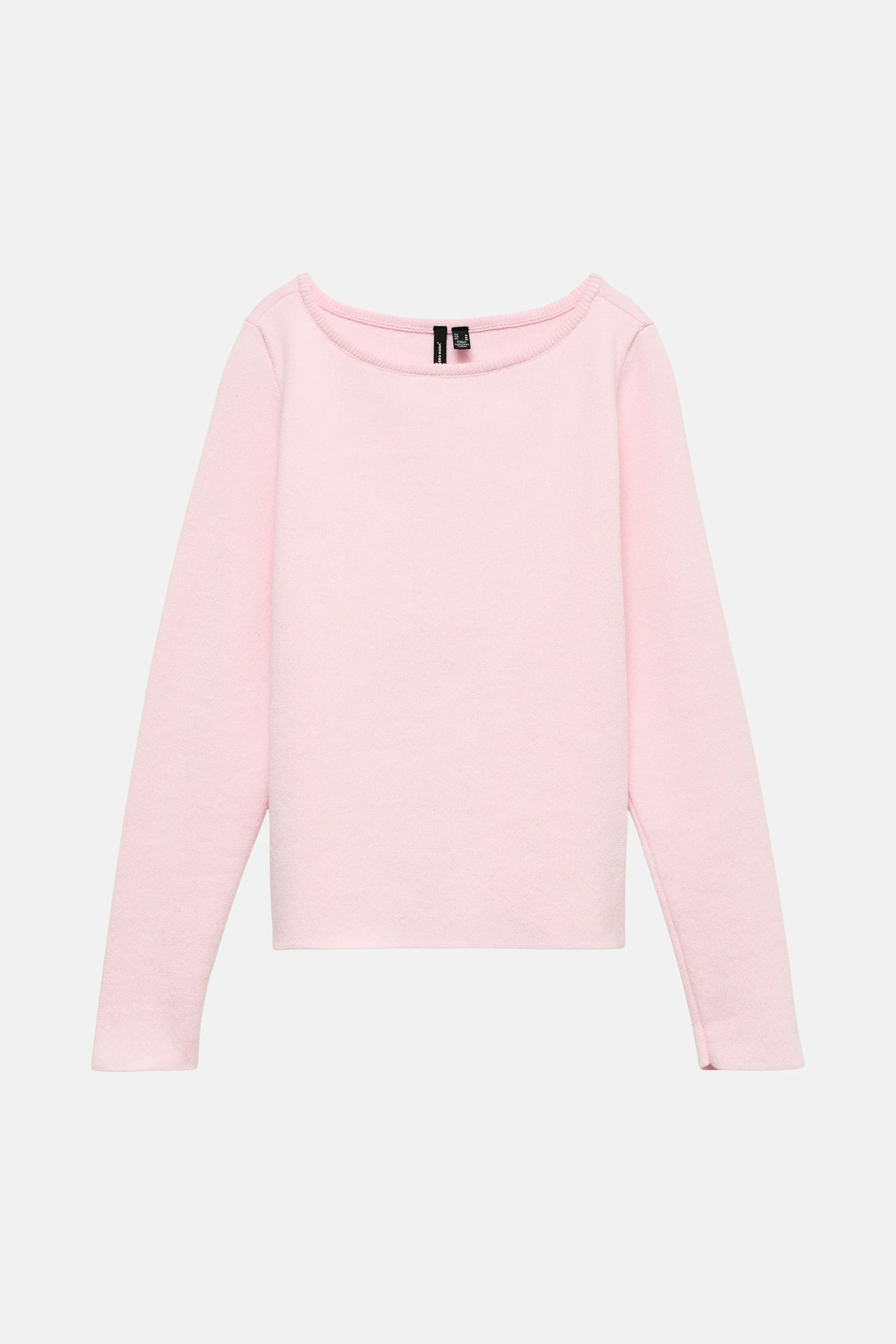 Pull met ronde hals - roze