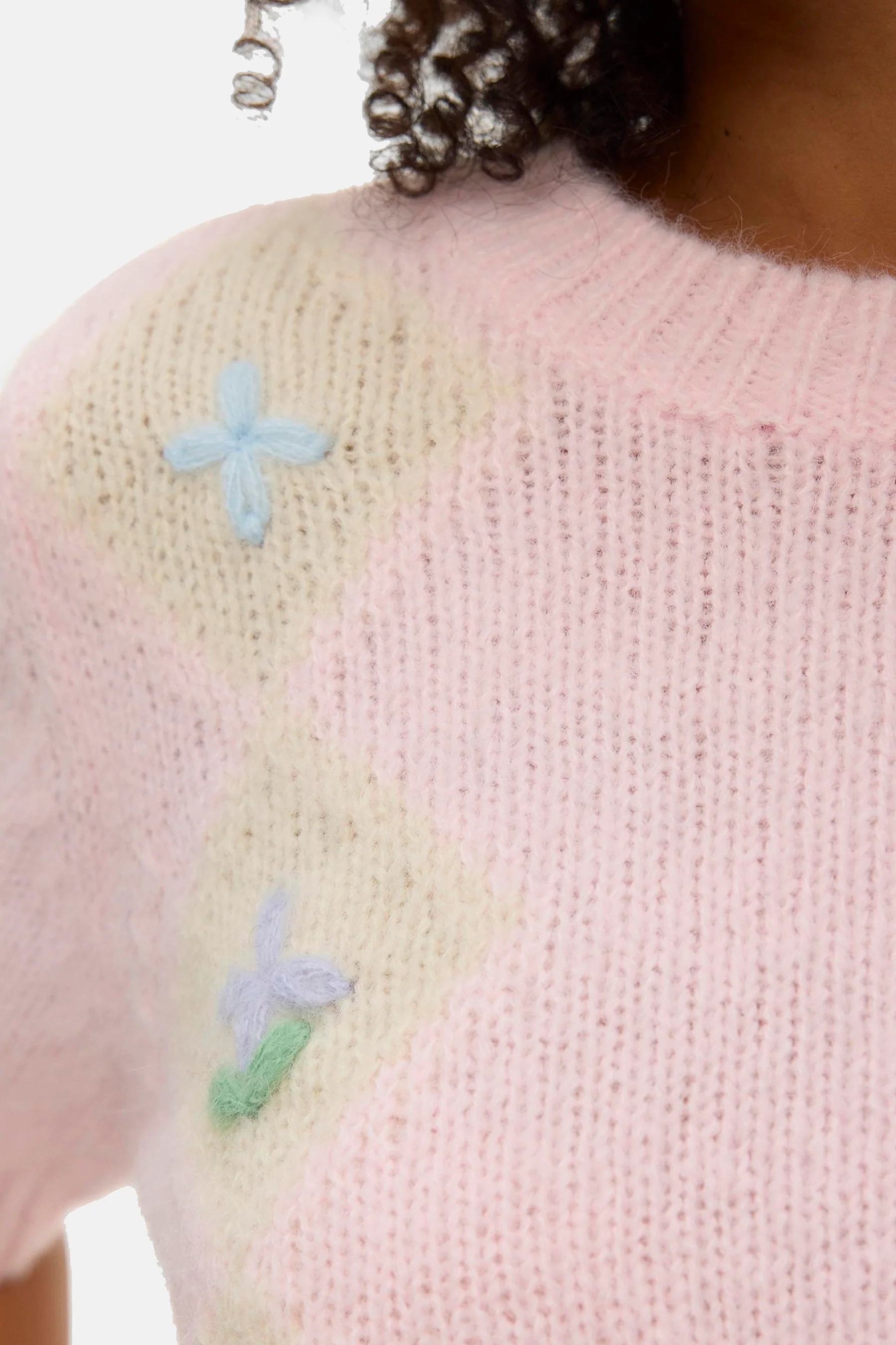 Pull met ronde hals - roze - Image 4