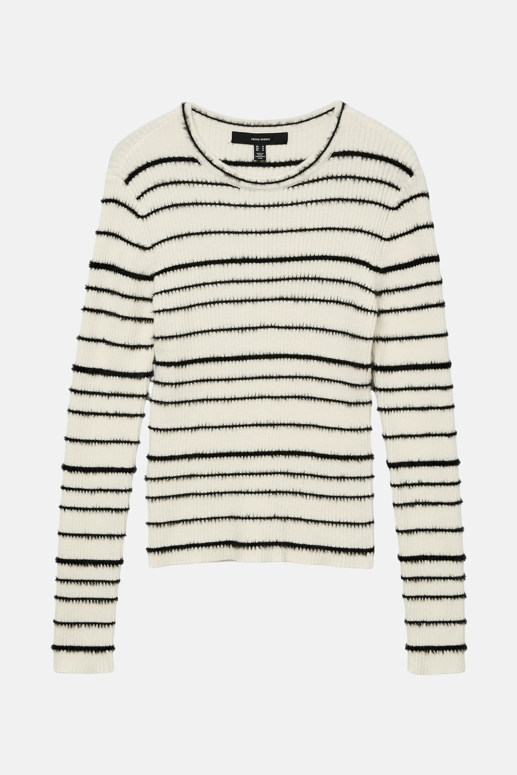 Pull met ronde hals - wit - Image 5