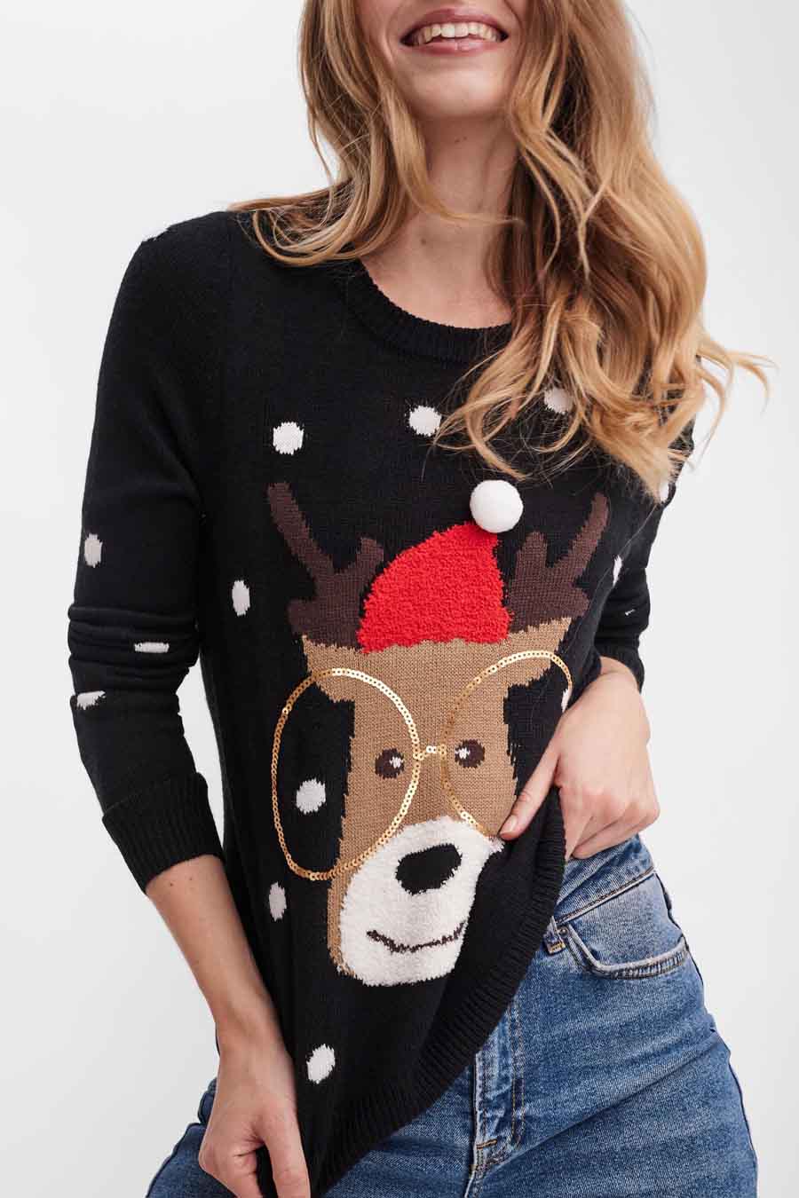 Kersttrui - zwart - Image 4
