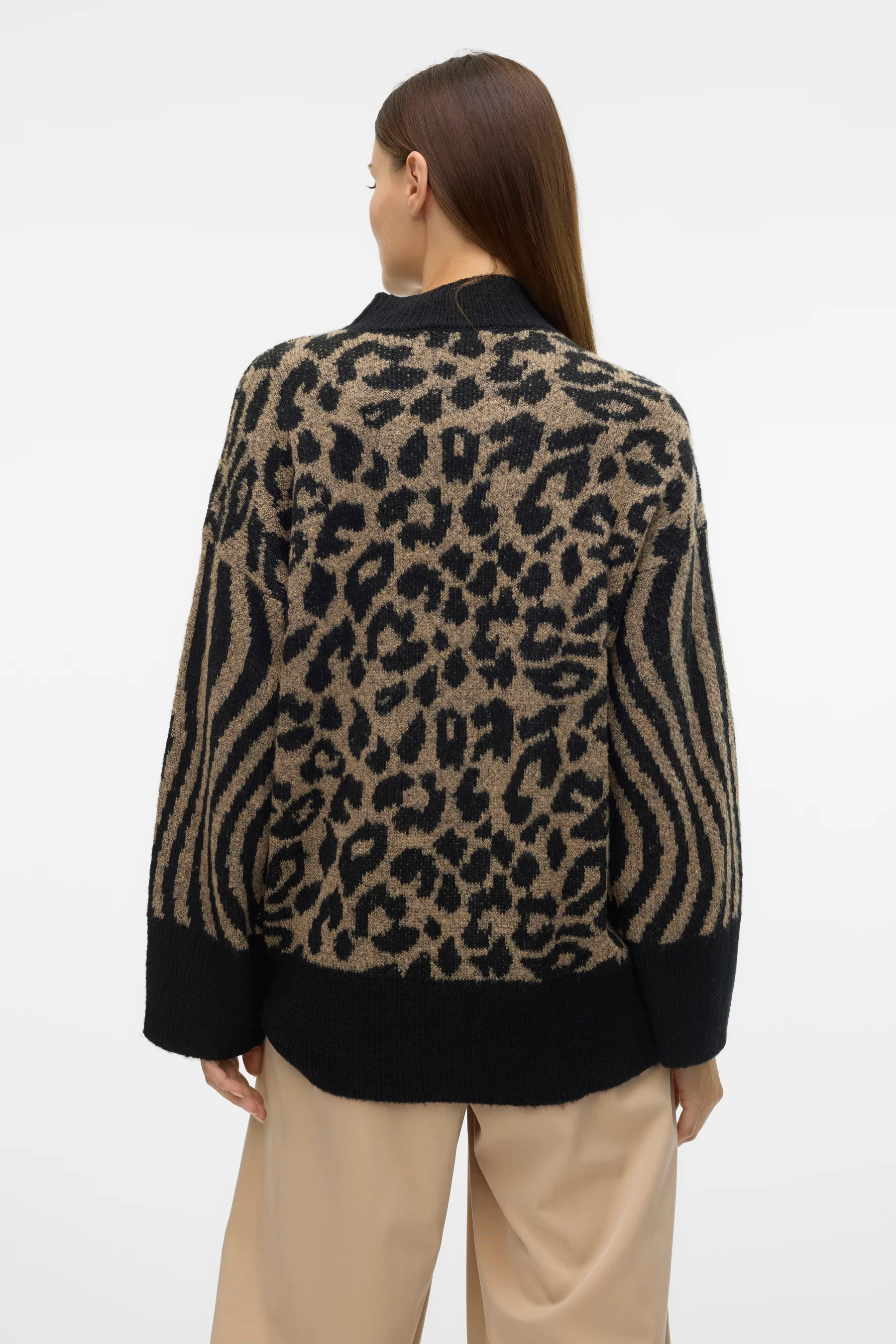 Pull met ronde hals - zwart - Image 3