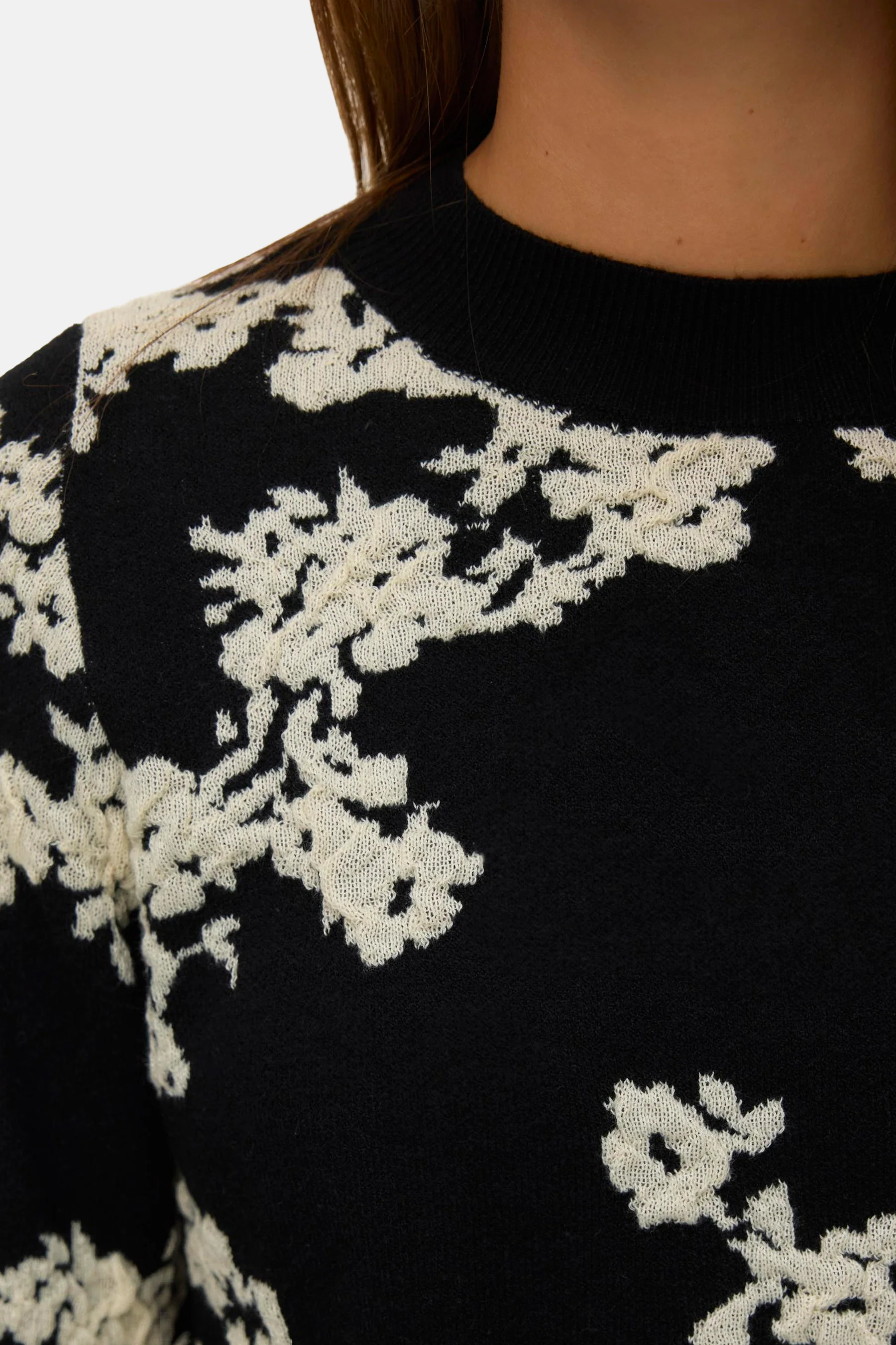 Pull met ronde hals - zwart - Image 4