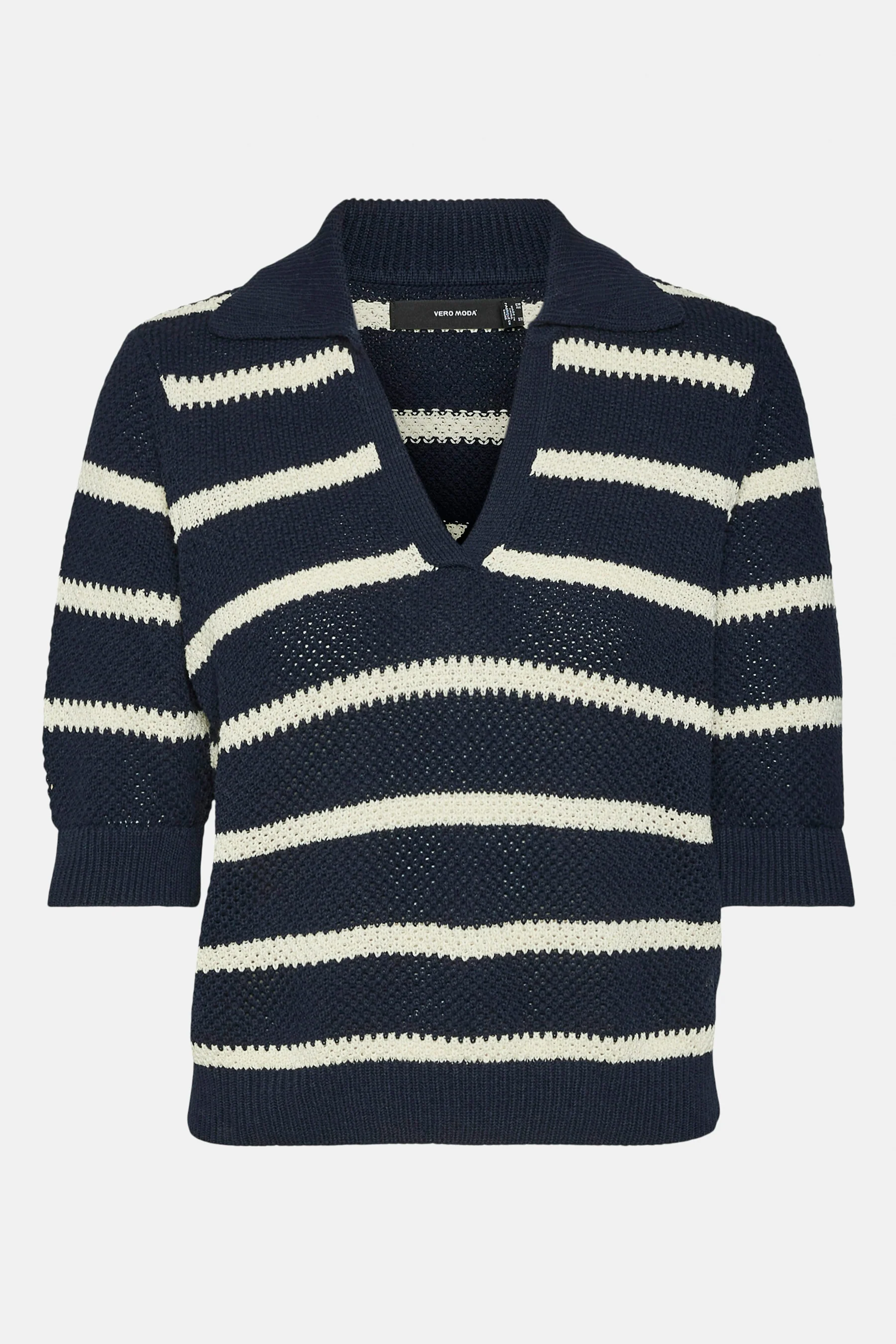 Pull met V-hals - blauw - Image 6