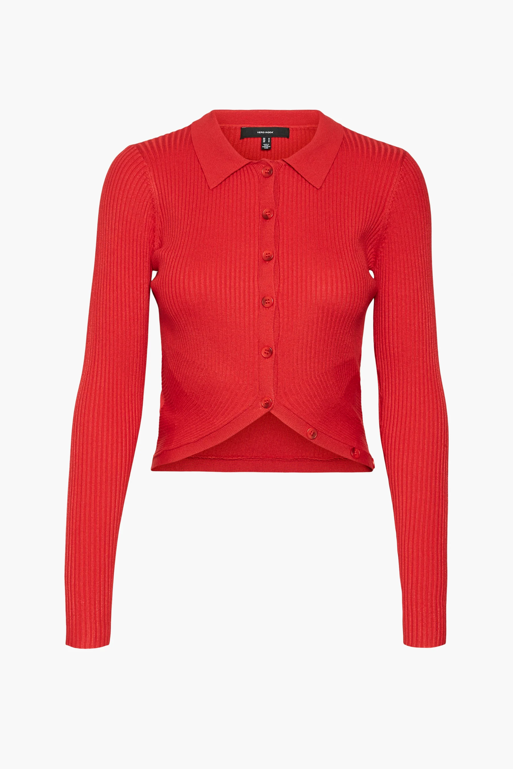 Pull met V-hals - rood - Image 6