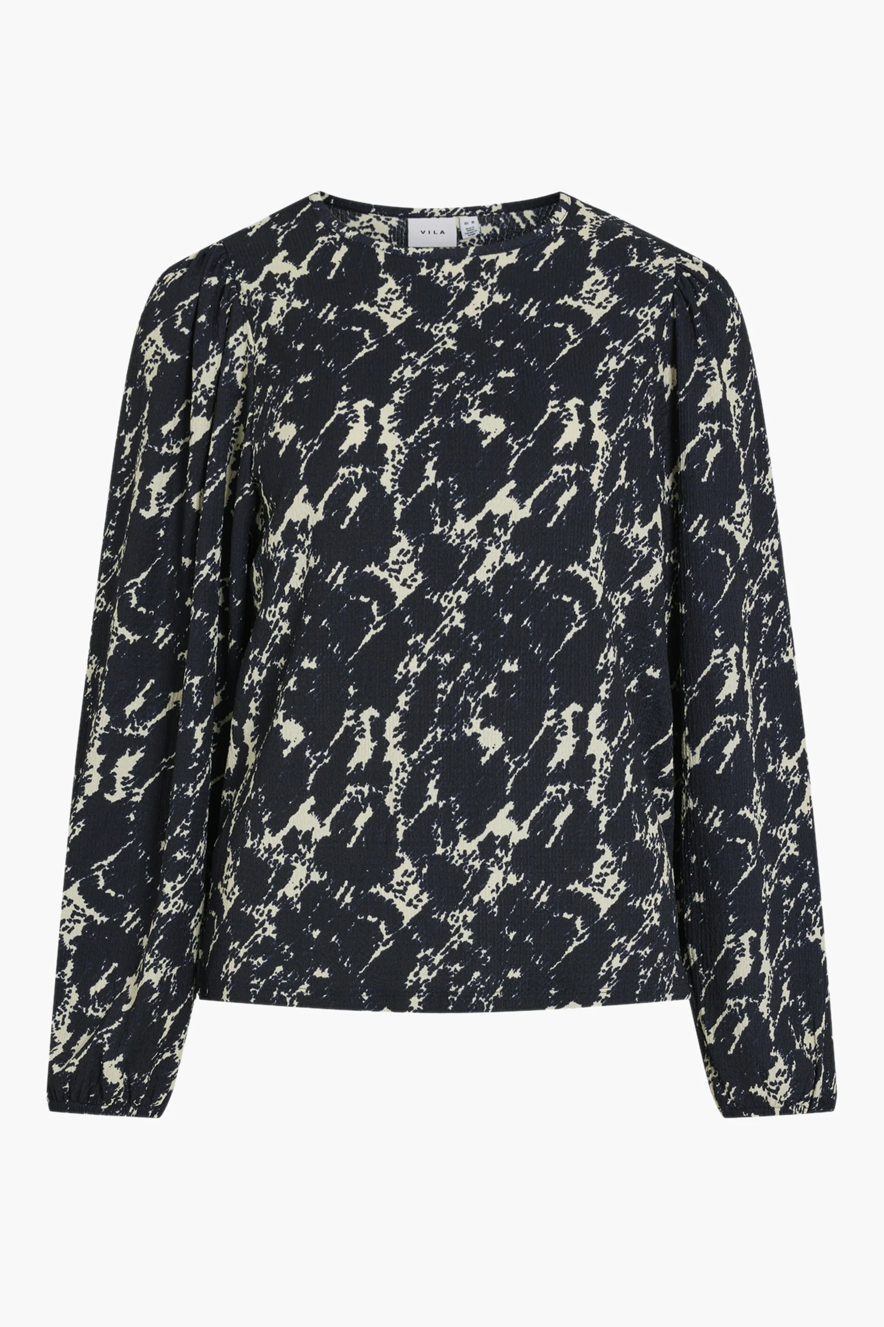 Blouse met lange mouwen - blauw