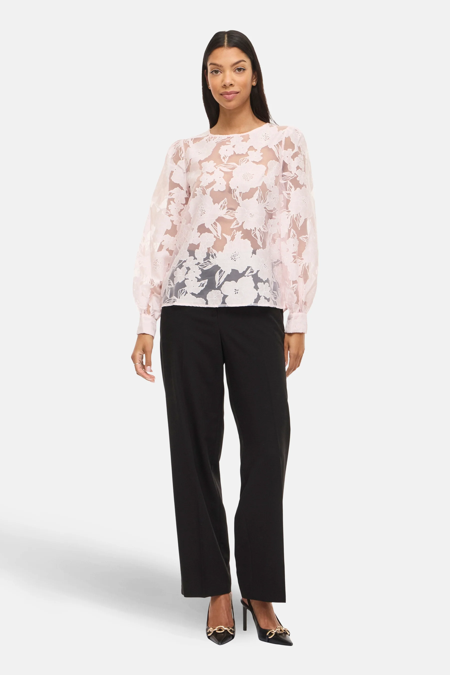 Blouse met lange mouwen - roze - Image 2