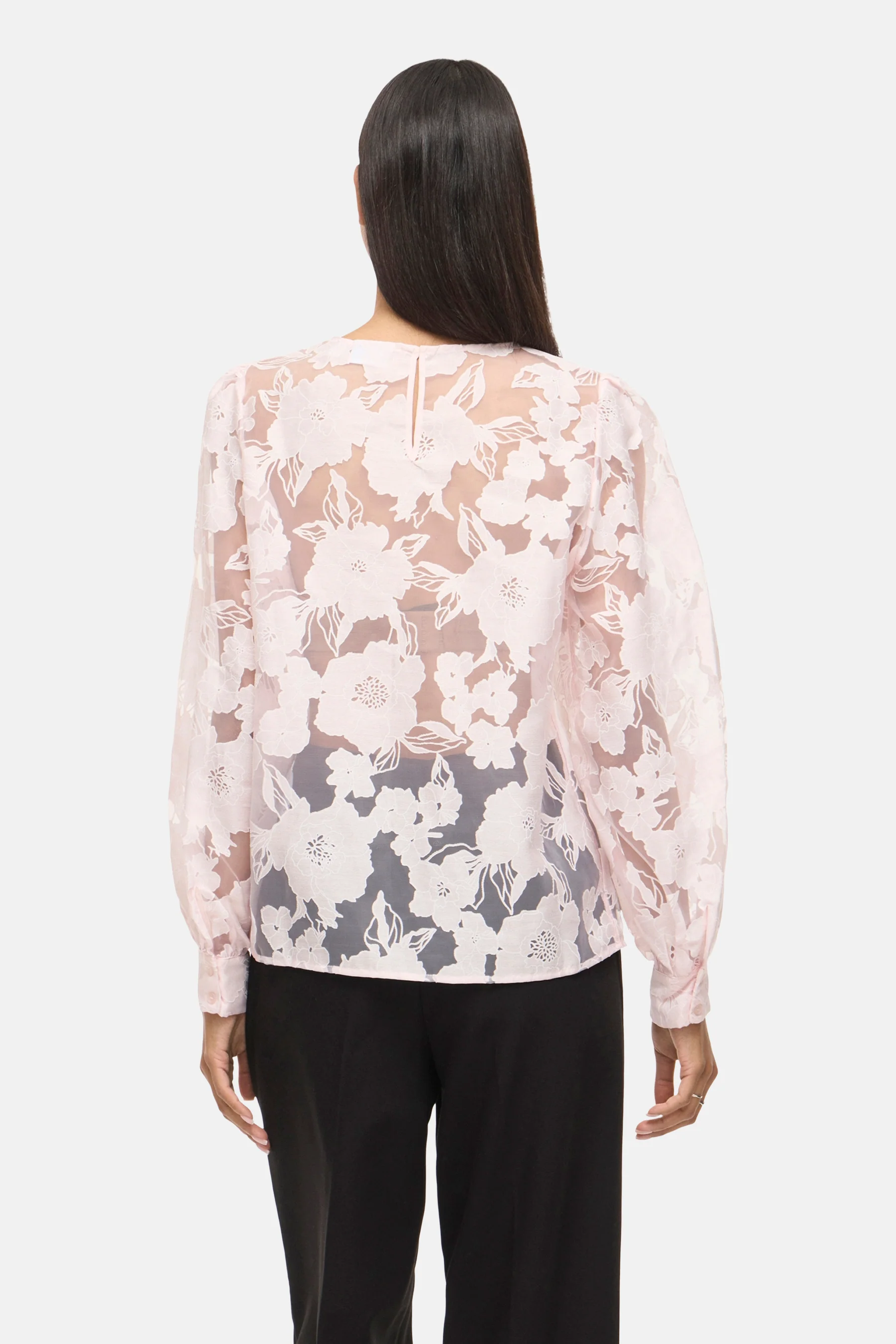 Blouse met lange mouwen - roze - Image 3