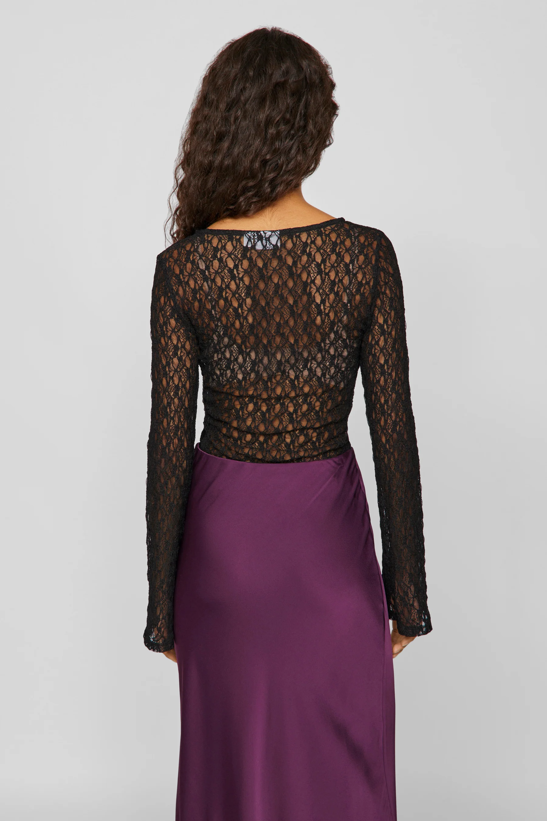 Blouse met lange mouwen - zwart - Image 3