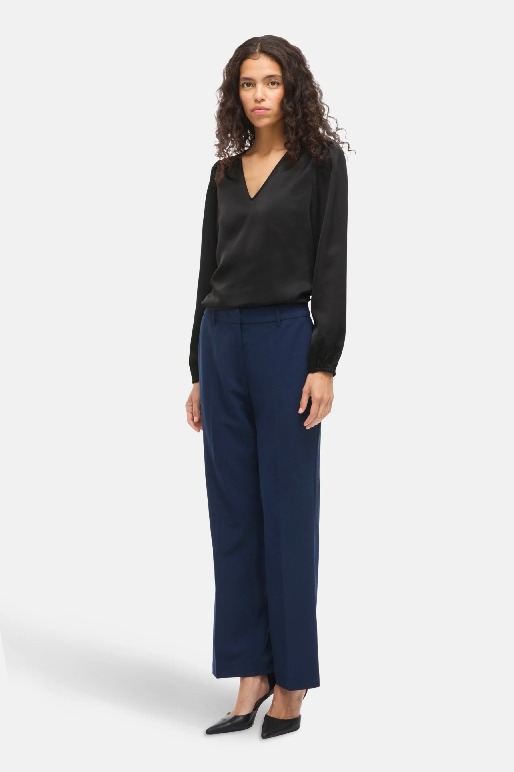 Blouse met lange mouwen - zwart - Image 2