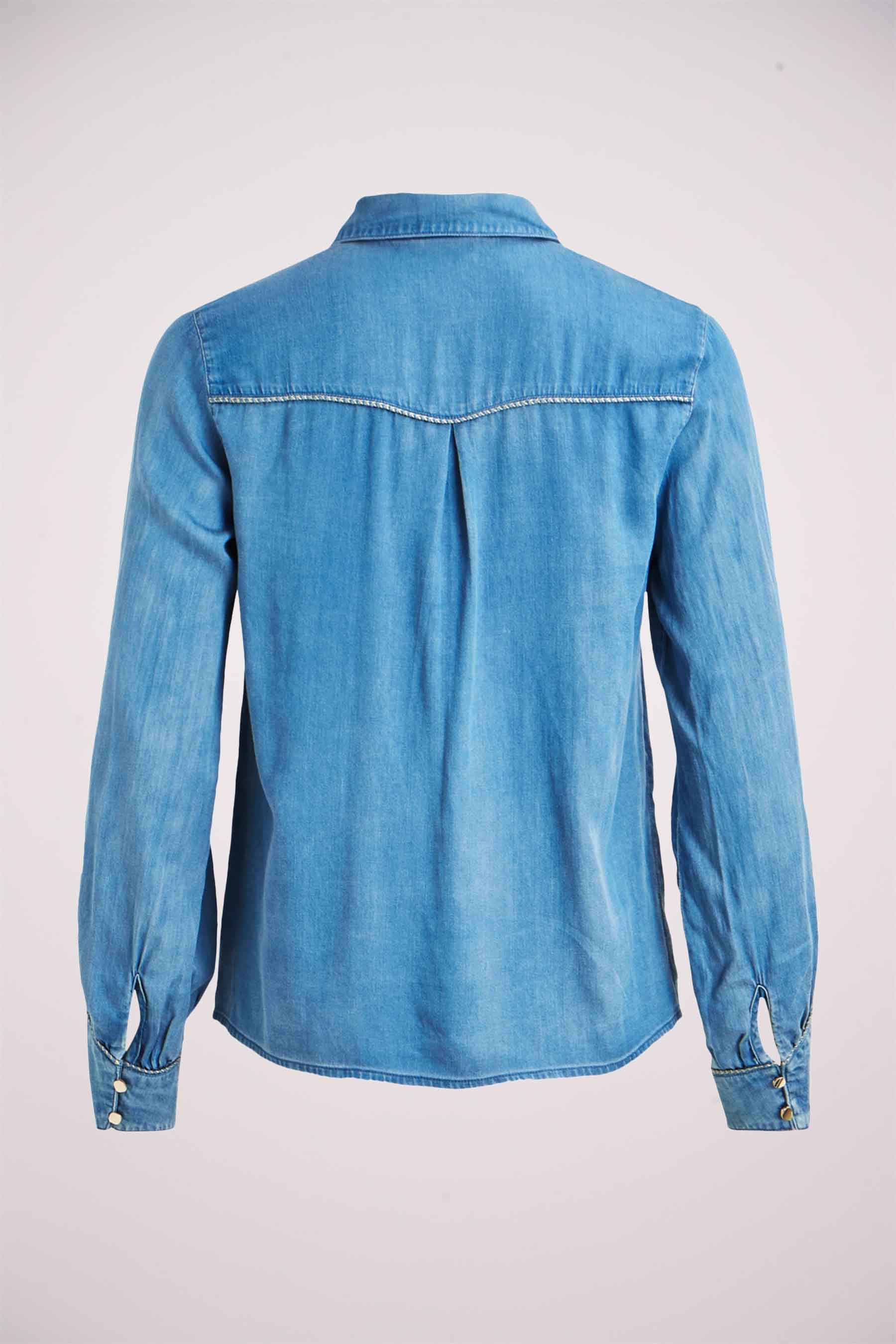 Hemd (korte mouwen) mid blue denim - VILA® - Image 2