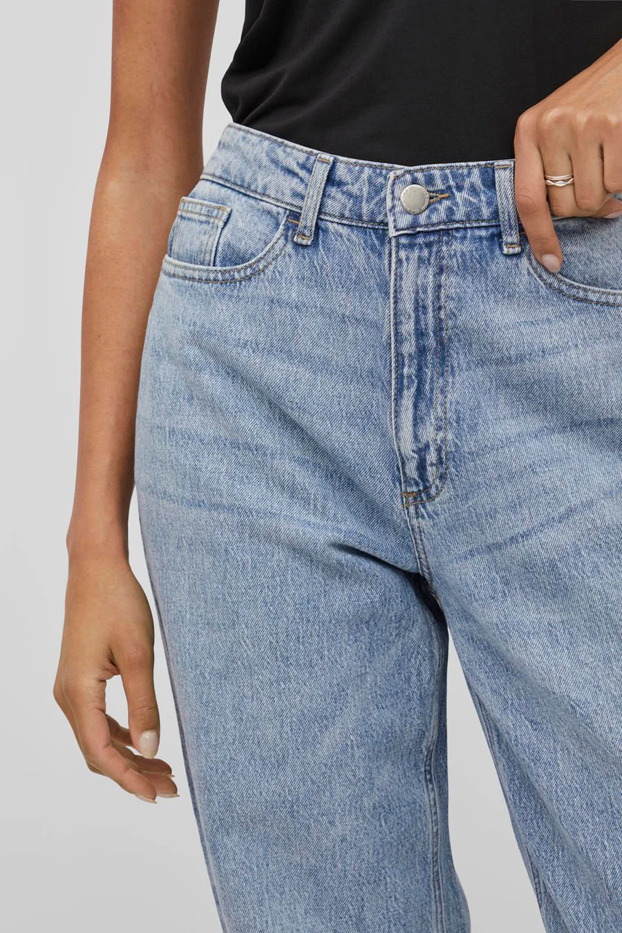 Wide jeans - light blue denim - Image 4