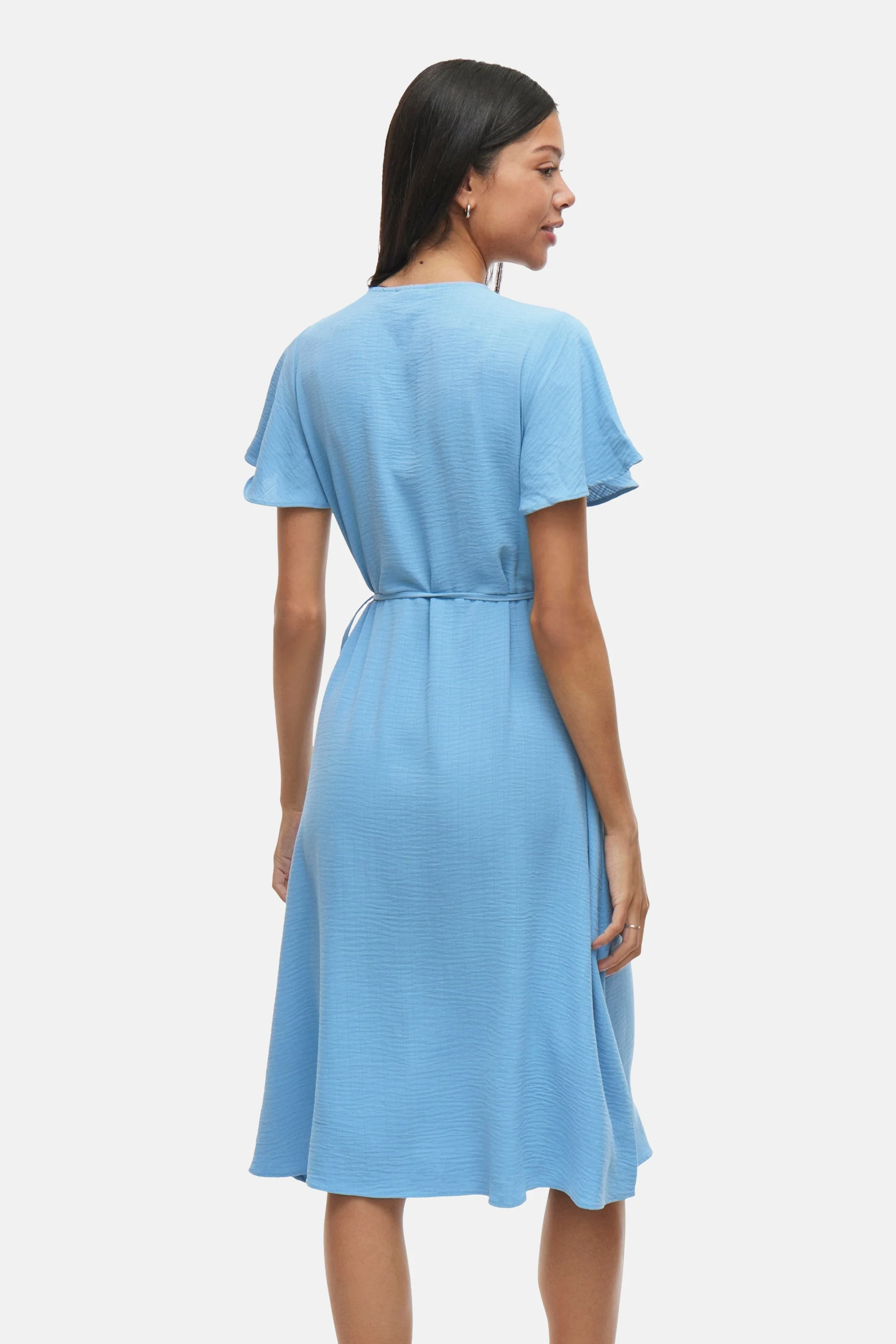 Kleedje met korte mouwen - blauw - Image 3