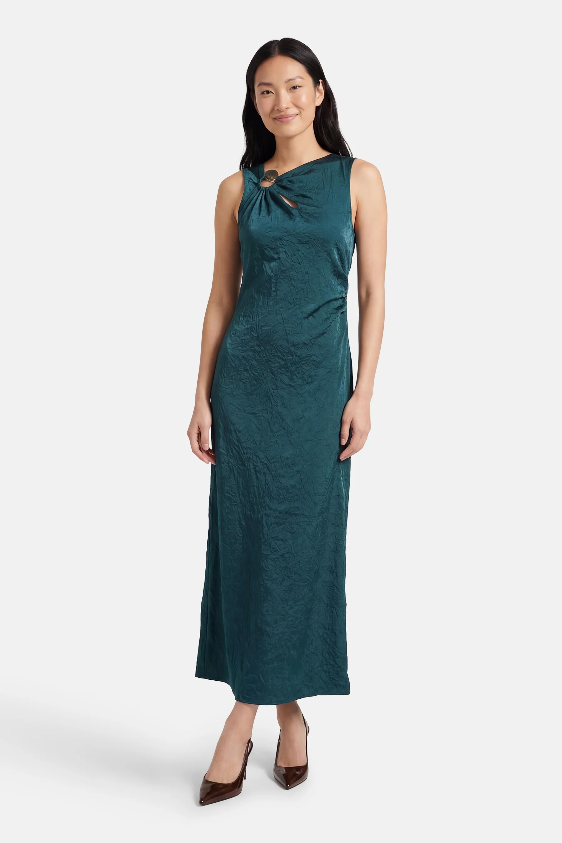 Kleedje met korte mouwen - groen