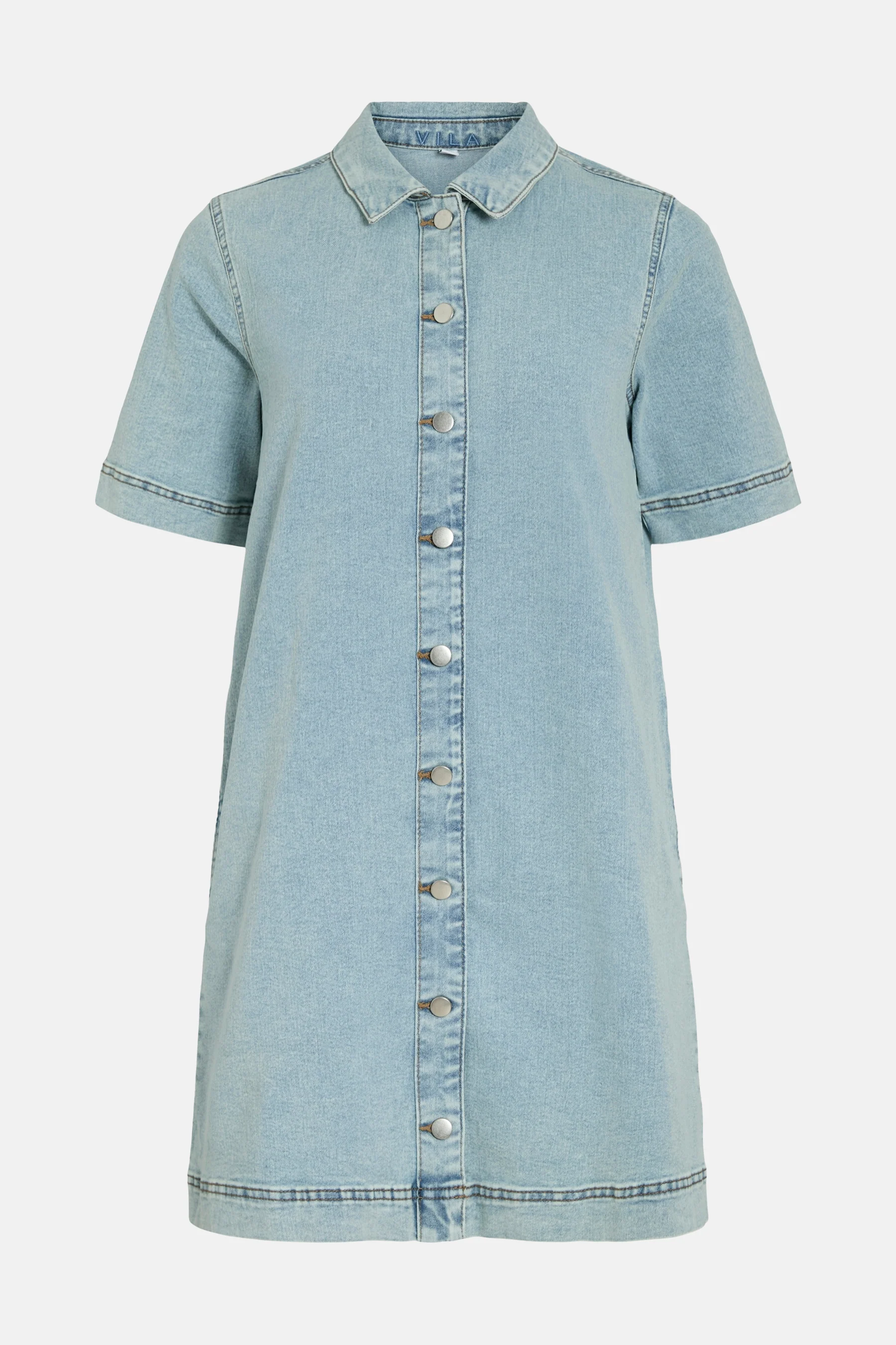Kleedje met korte mouwen - light blue denim - Image 6
