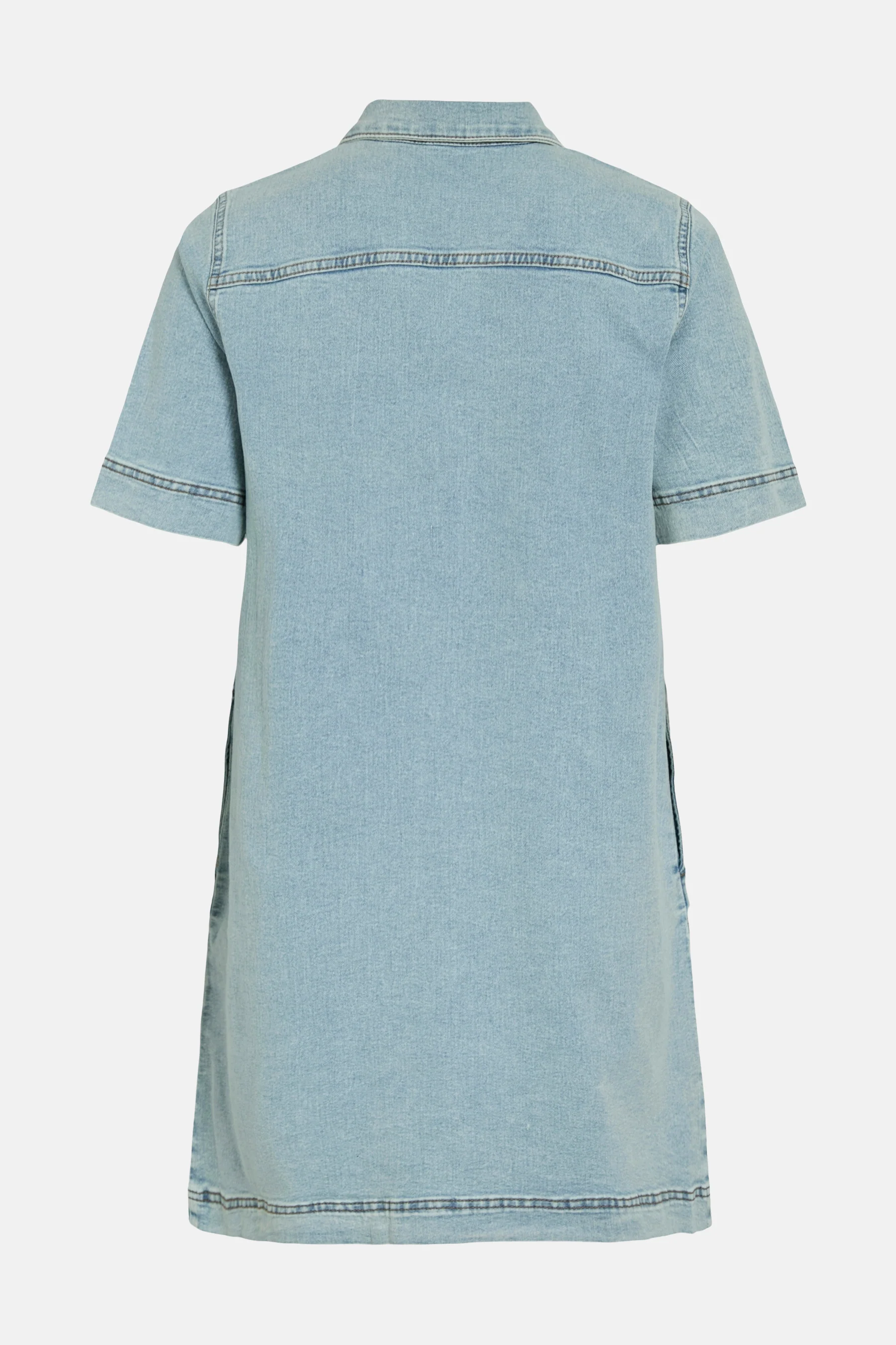 Kleedje met korte mouwen - light blue denim - Image 7