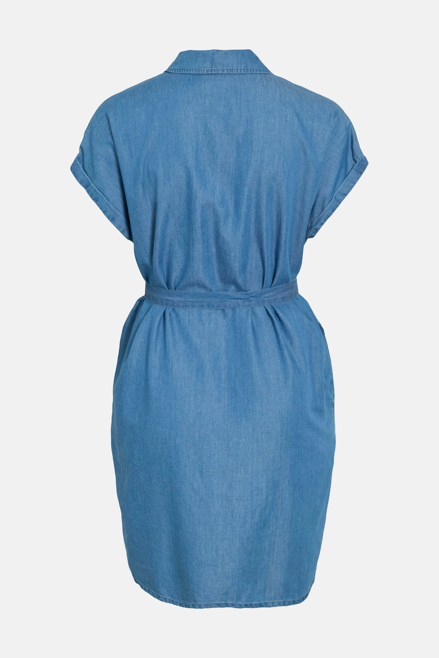 Kleedje met korte mouwen - mid blue denim - Image 7