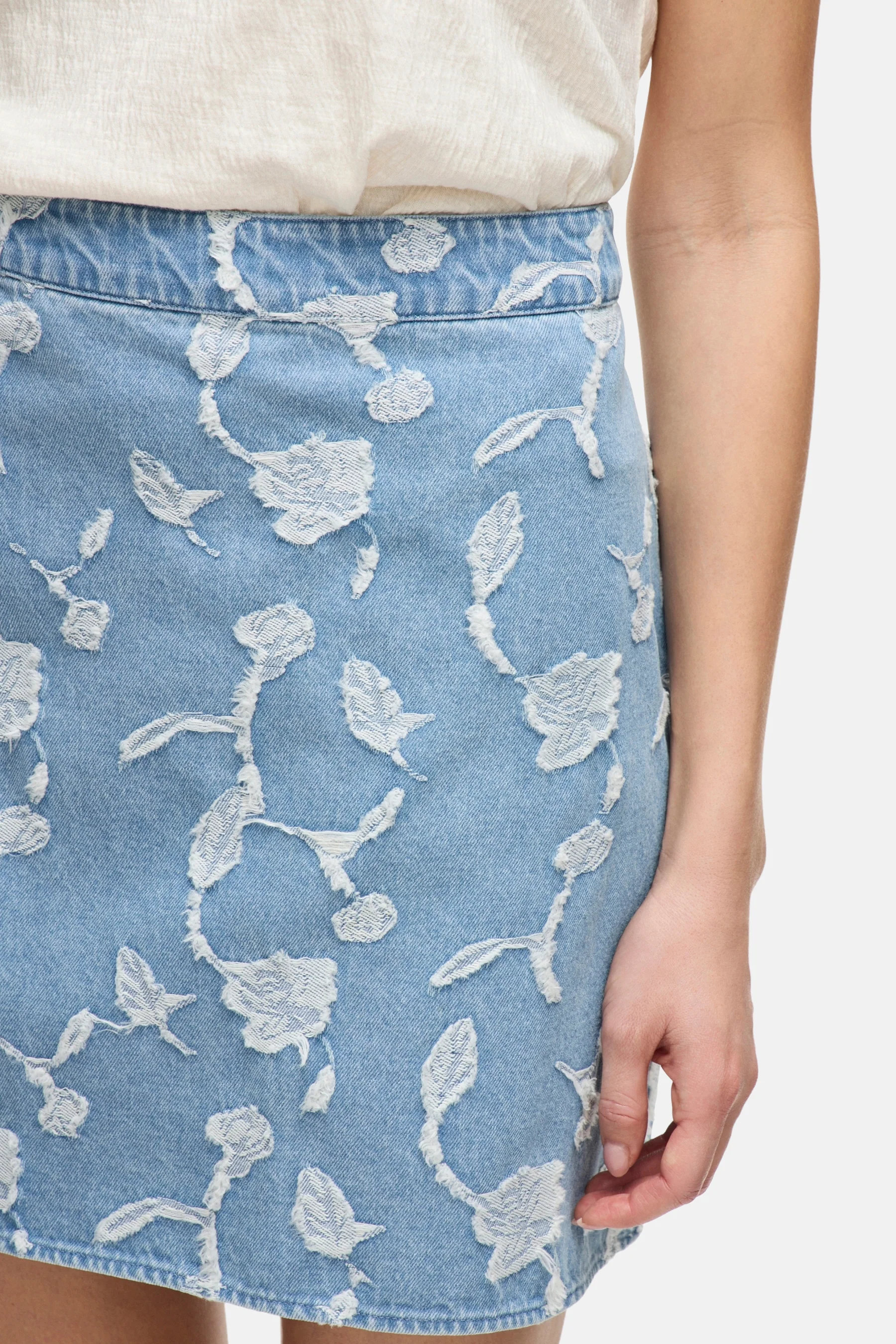 Korte rok - light blue denim - Image 5