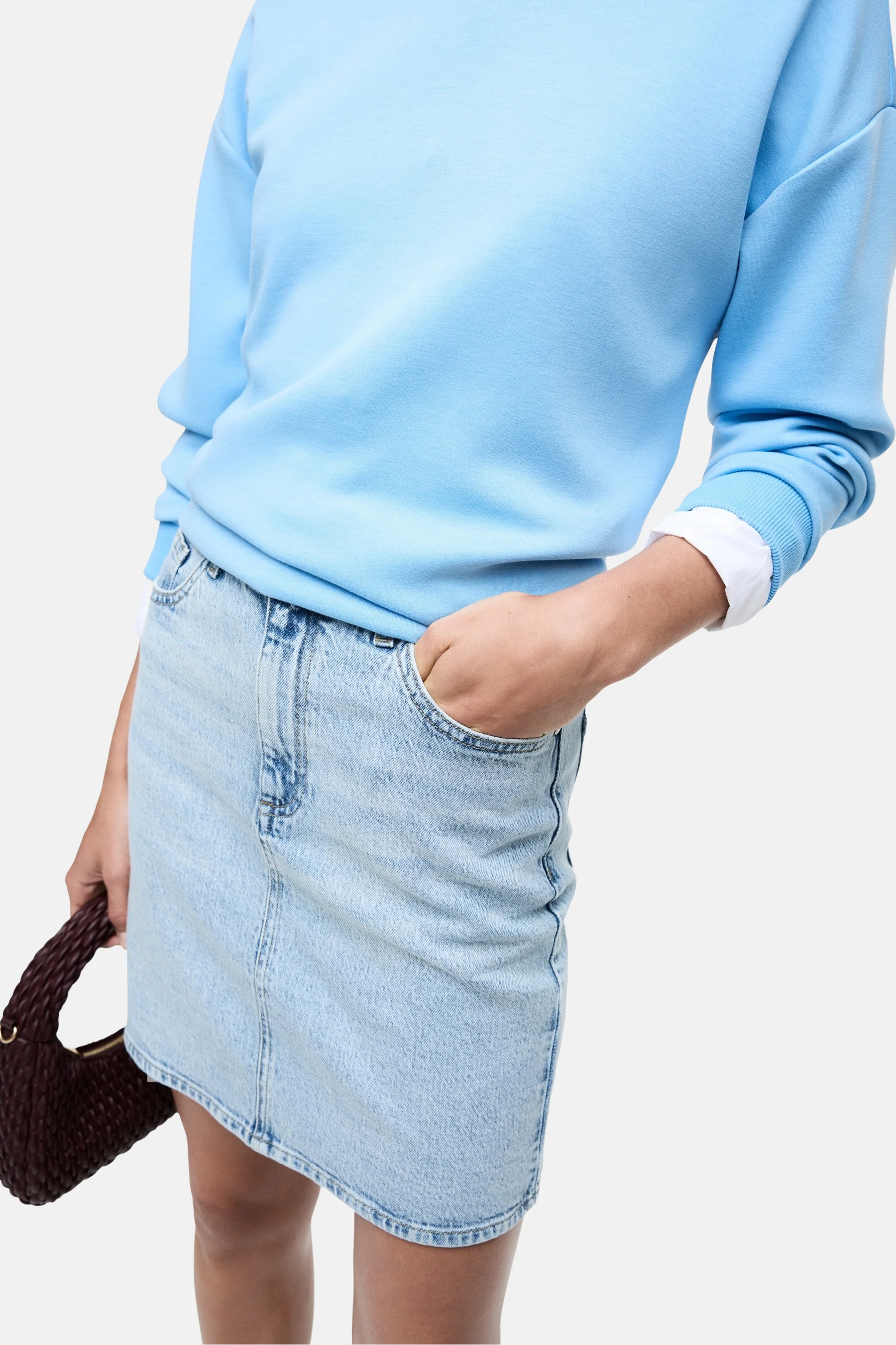 Korte rok - light blue denim - Image 7