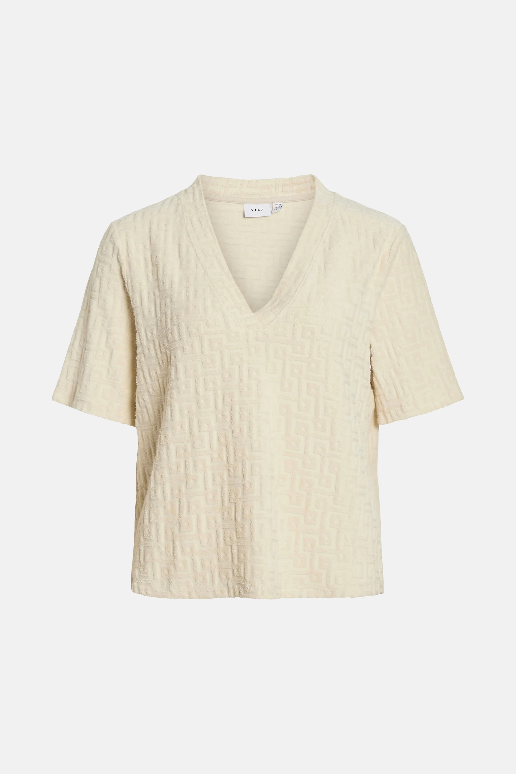 T-shirt met korte mouwen - ecru