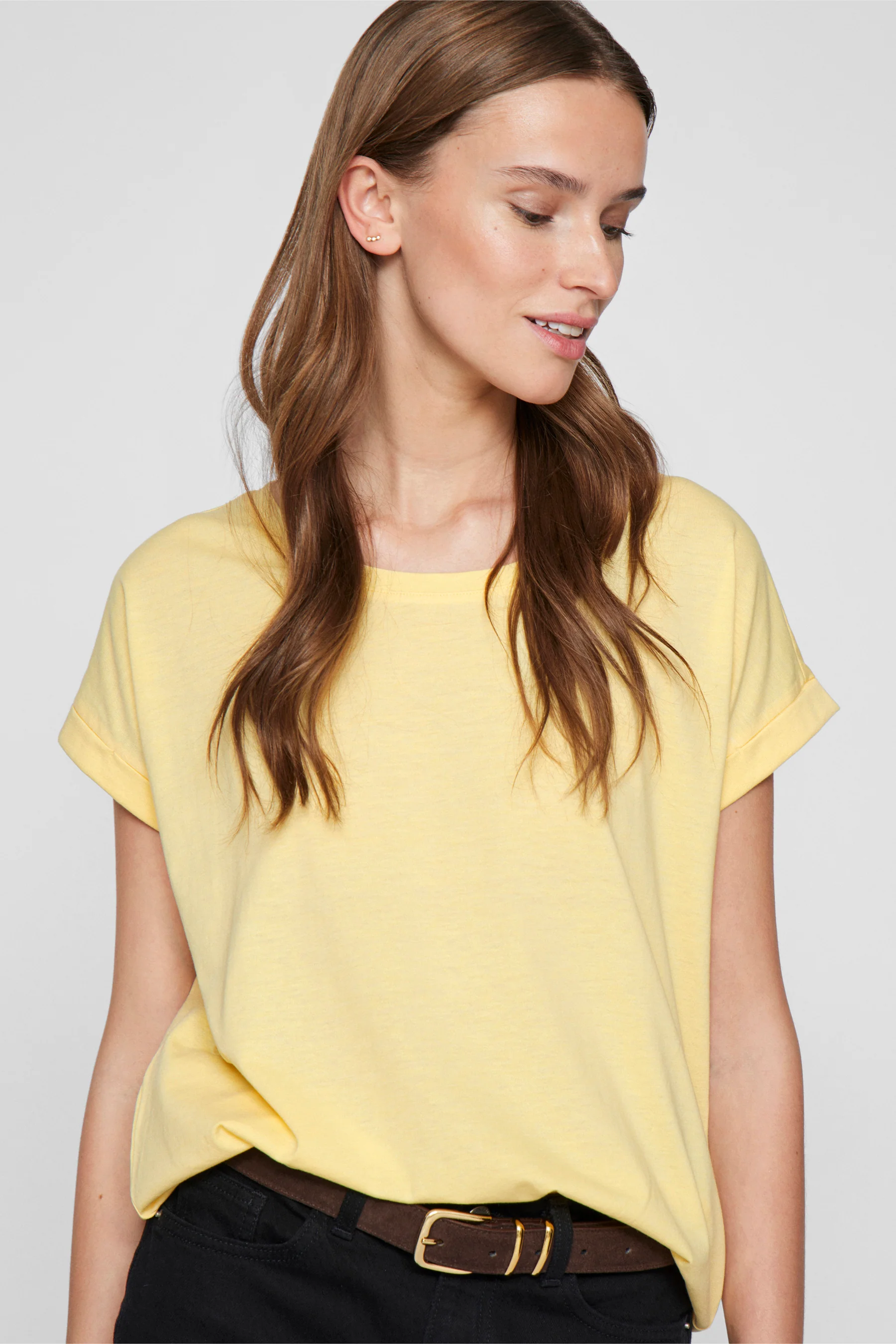 T-shirt met korte mouwen - geel - Image 4