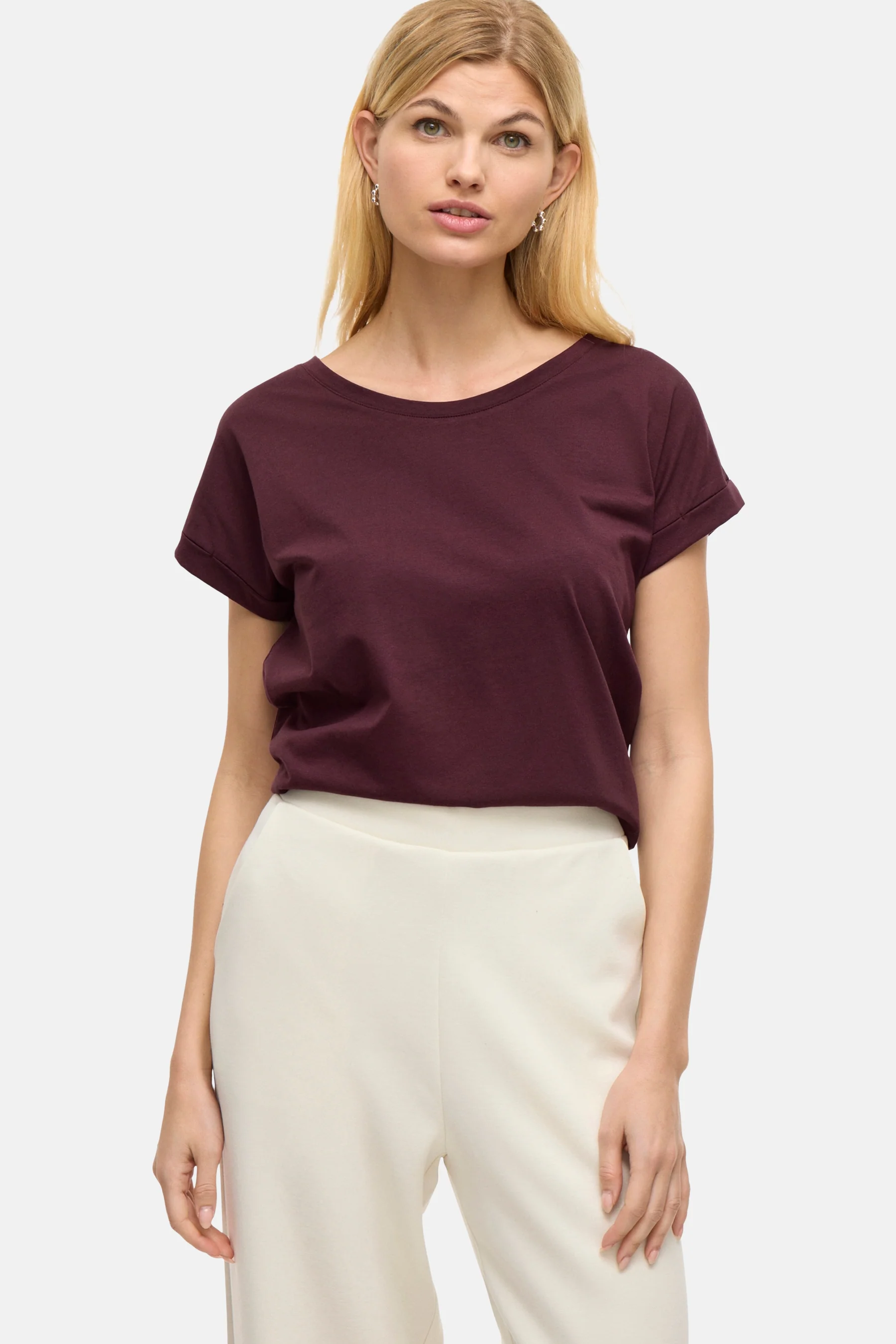T-shirt met korte mouwen - paars - Image 5