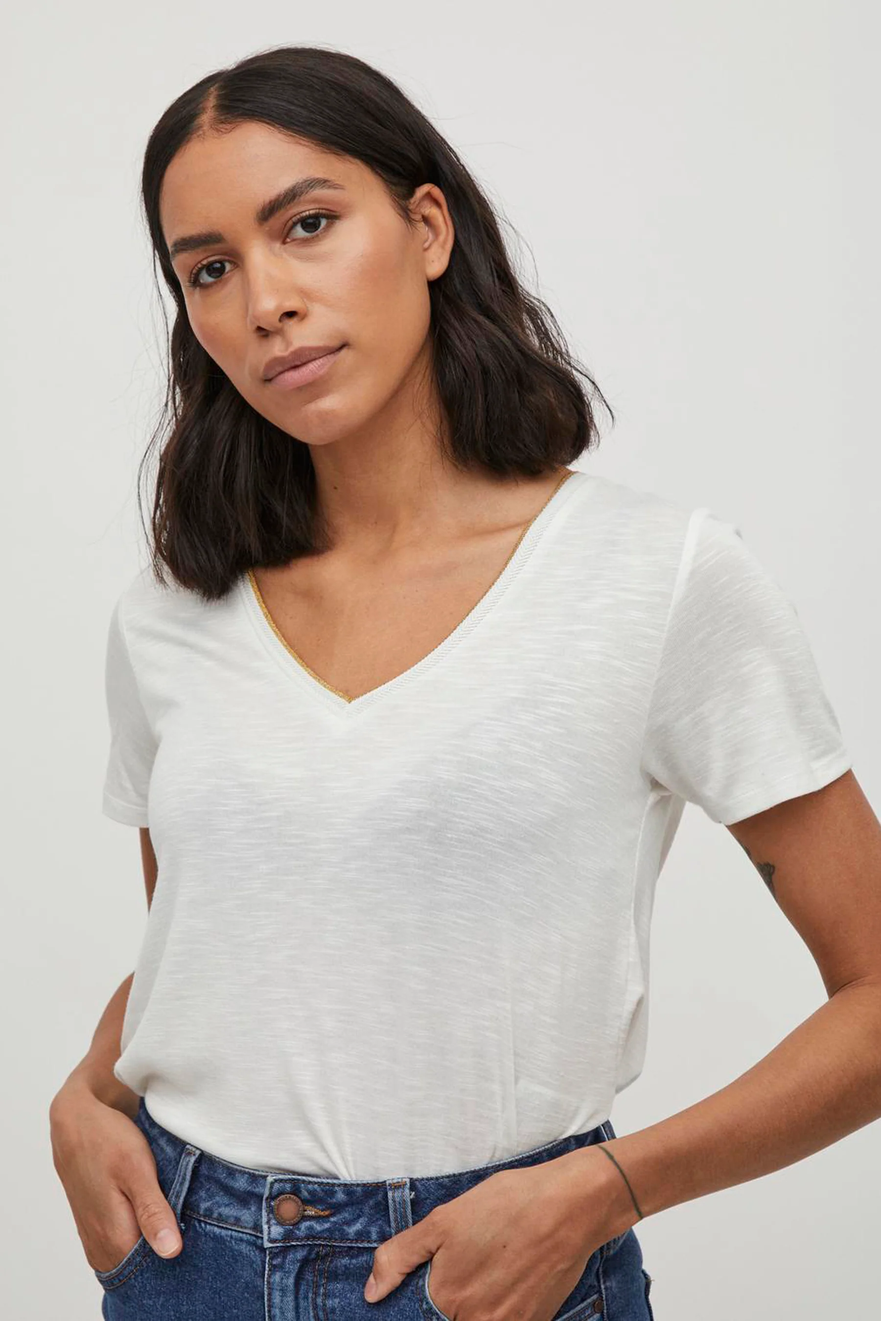 T-shirt met korte mouwen - wit - Image 4