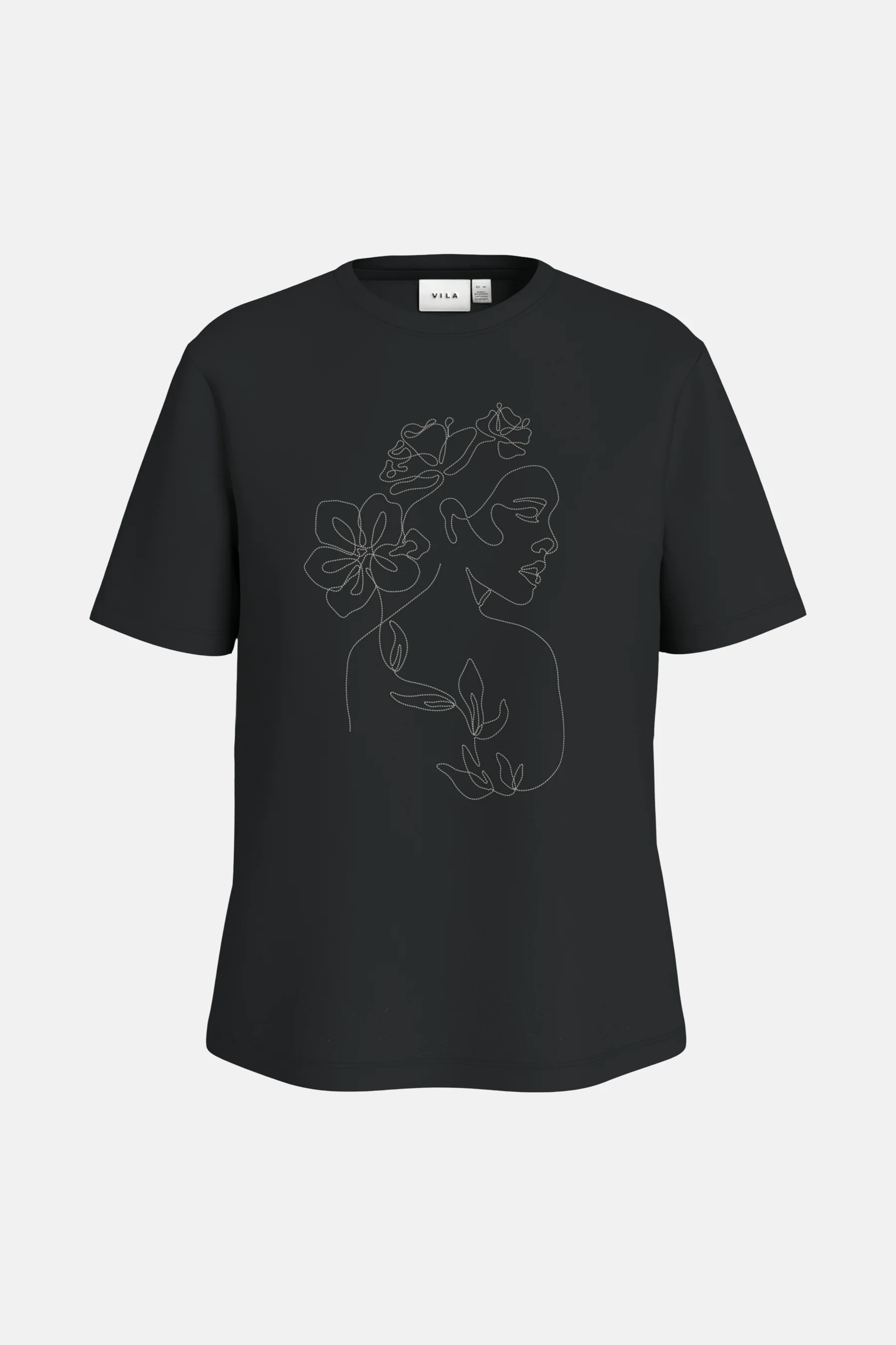 T-shirt met korte mouwen - zwart