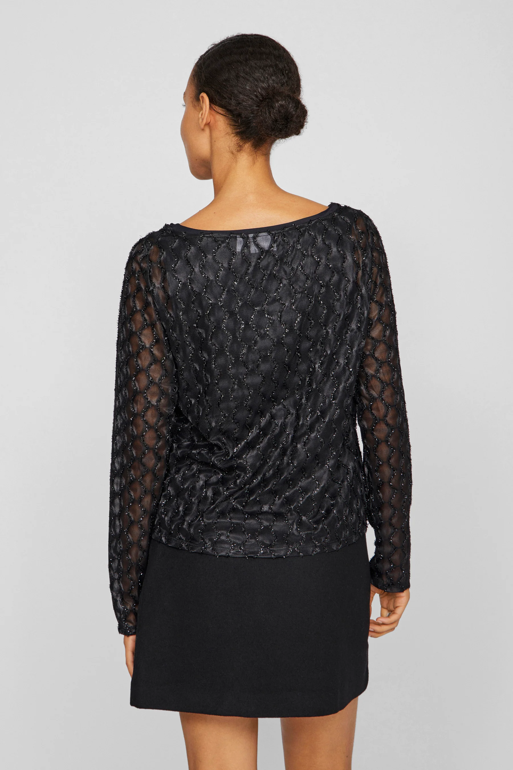 T-shirt met lange mouwen - zwart - Image 3