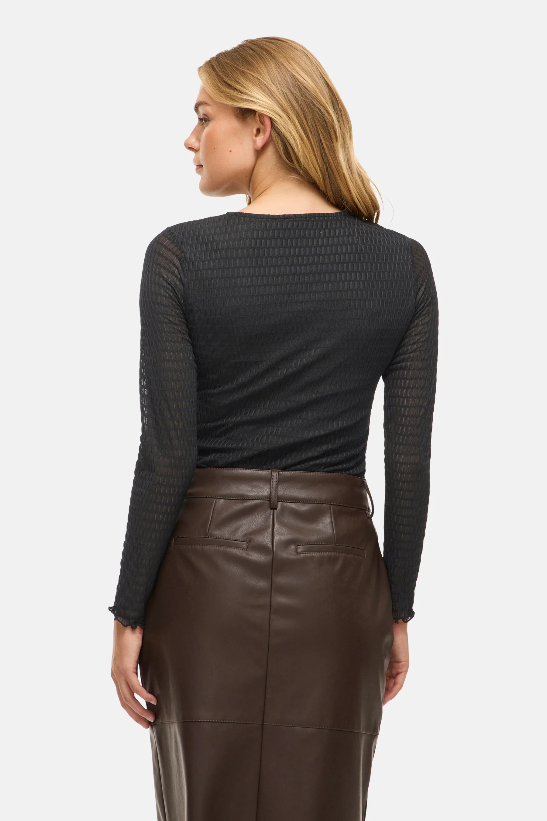 T-shirt met lange mouwen - zwart - Image 3
