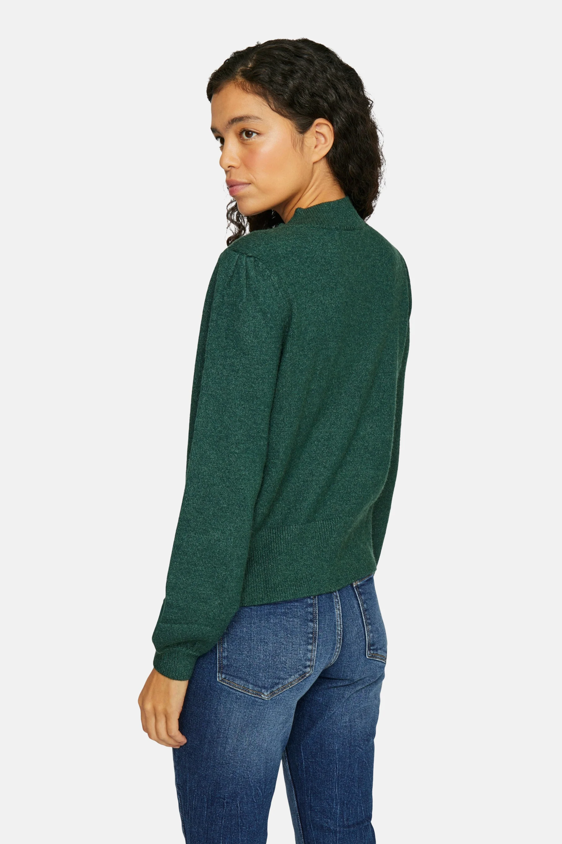 Pull met rolkraag - groen - Image 3