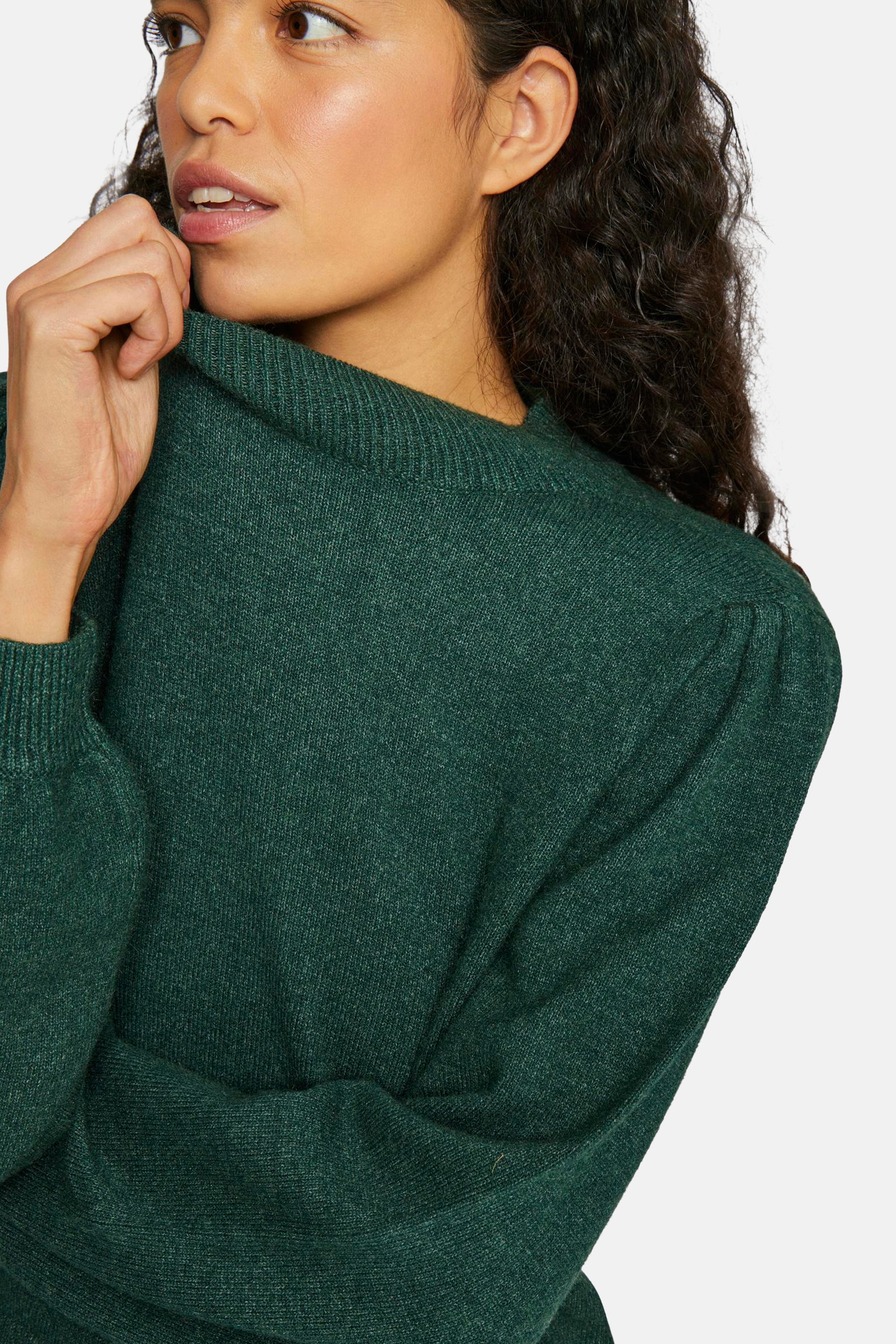 Pull met rolkraag - groen - Image 4