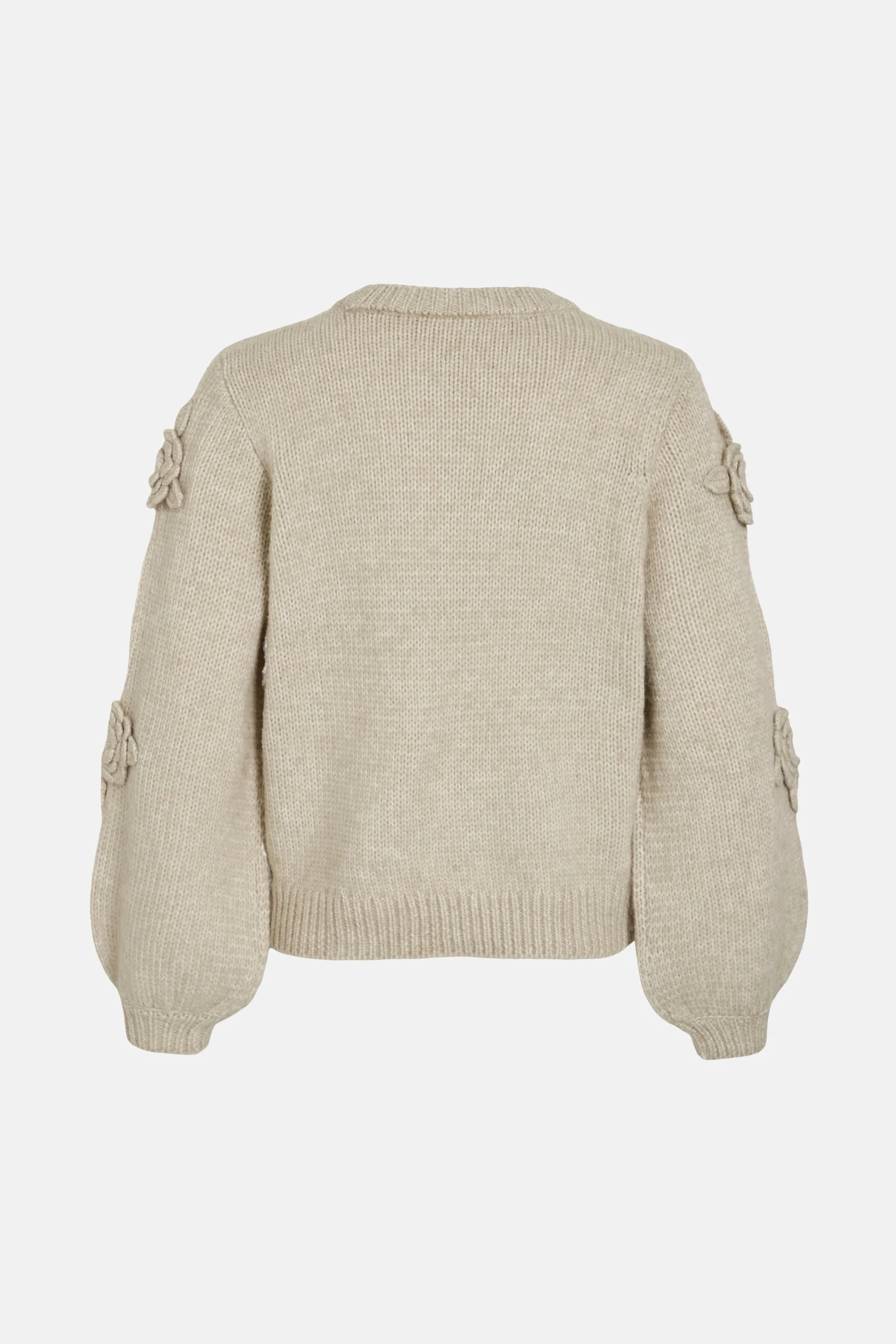 Pull met ronde hals - beige - Image 2