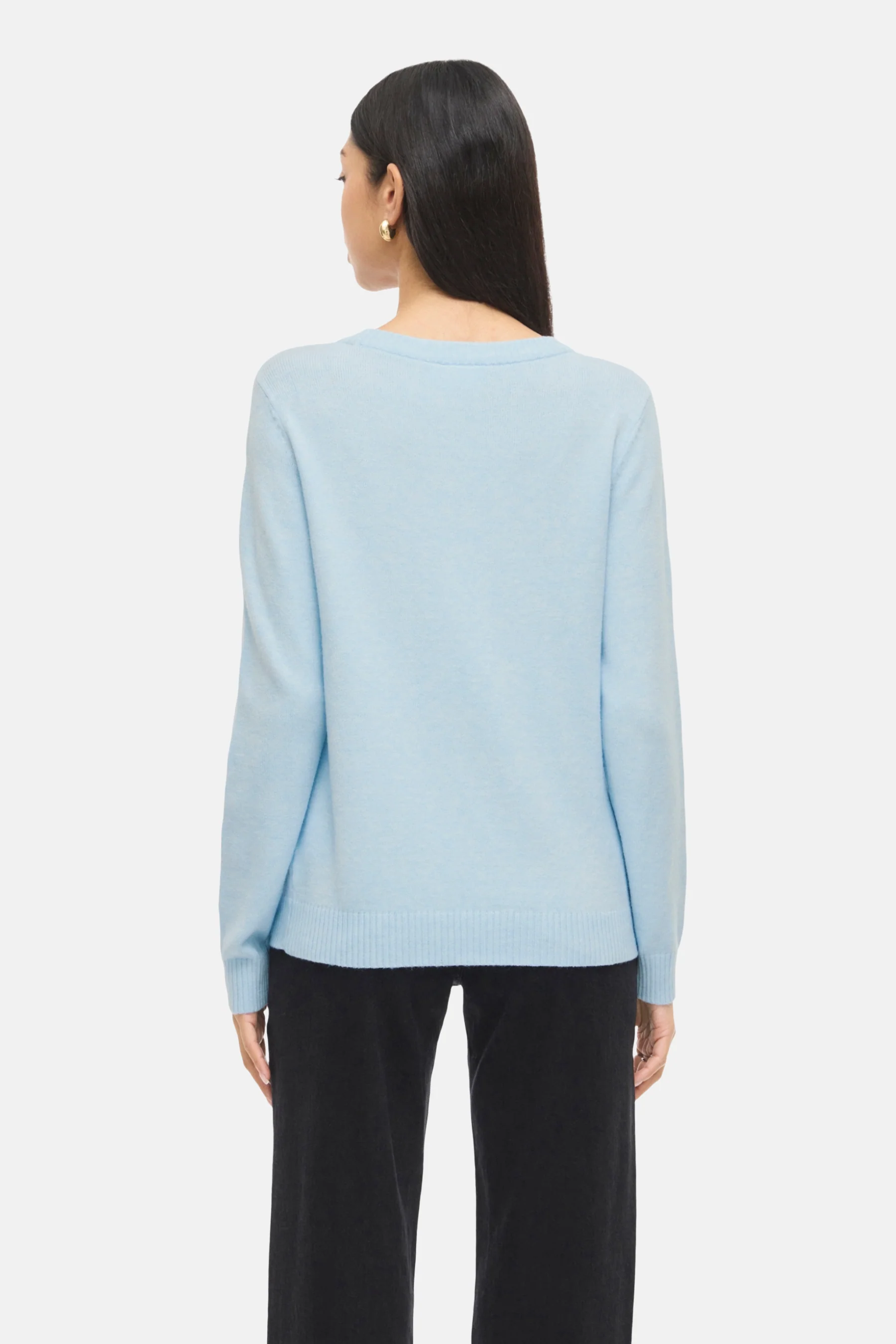 Pull met ronde hals - blauw - Image 3