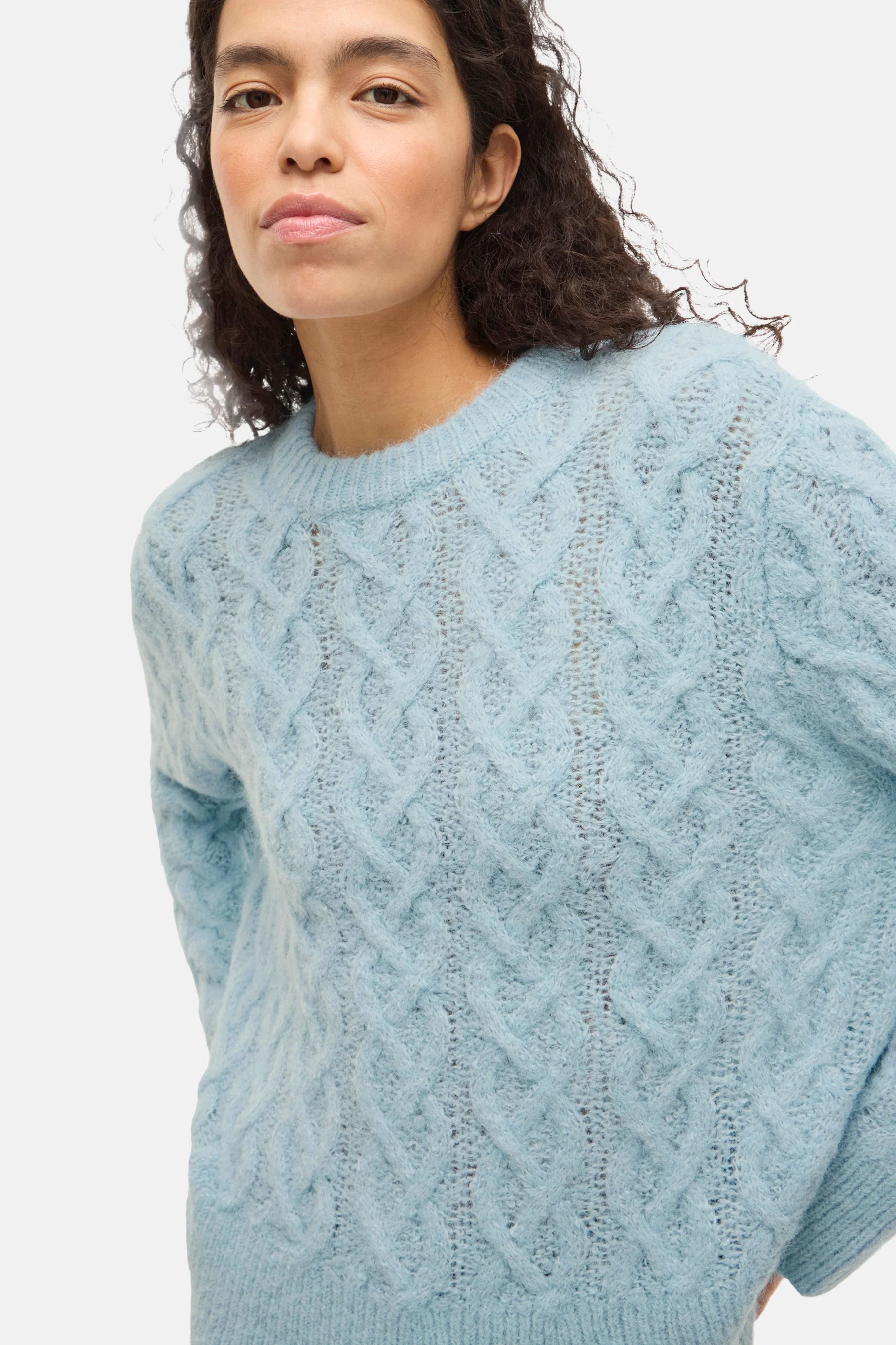 Pull met ronde hals - blauw - Image 5