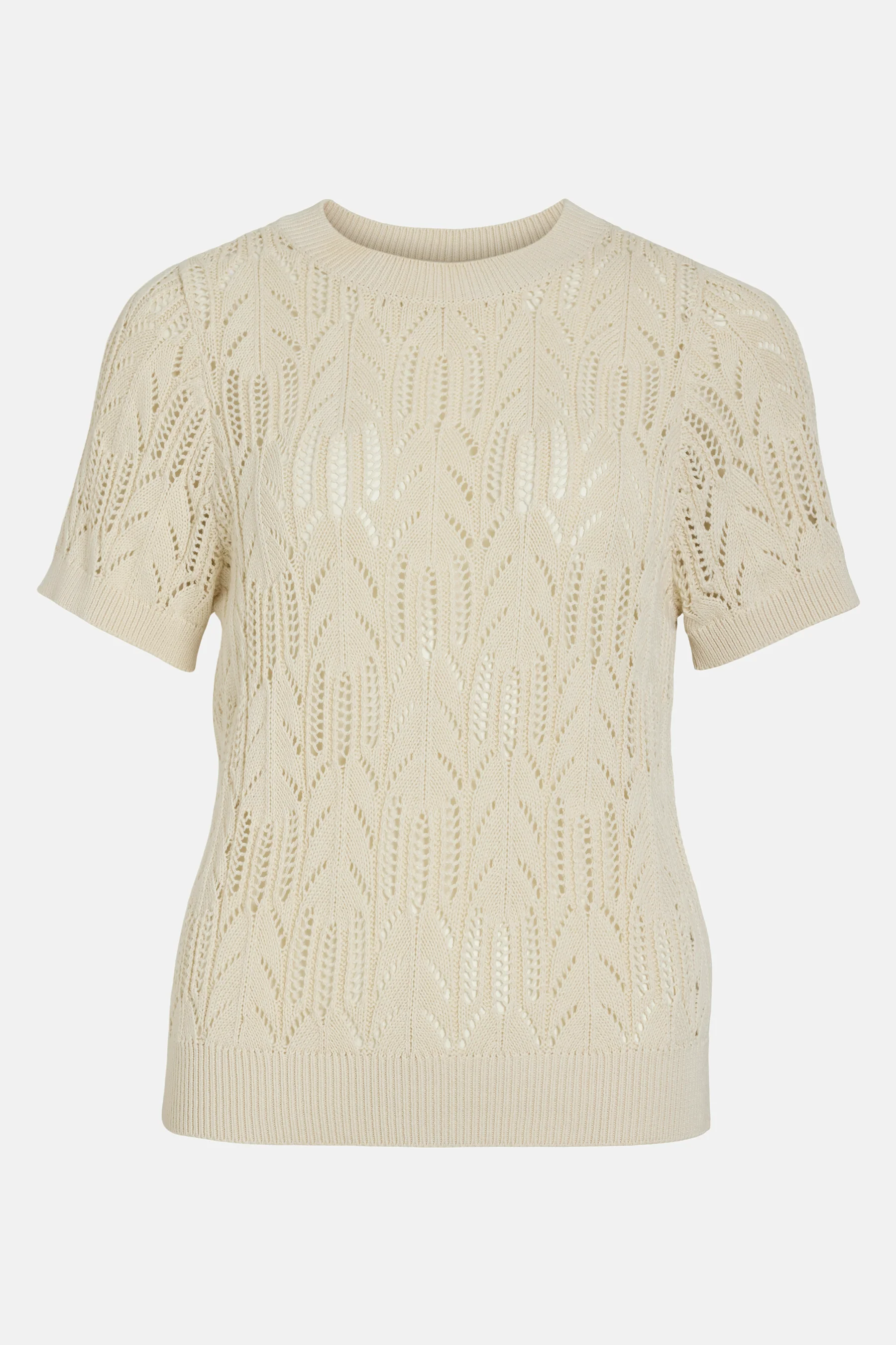 Pull met ronde hals - ecru - Image 6