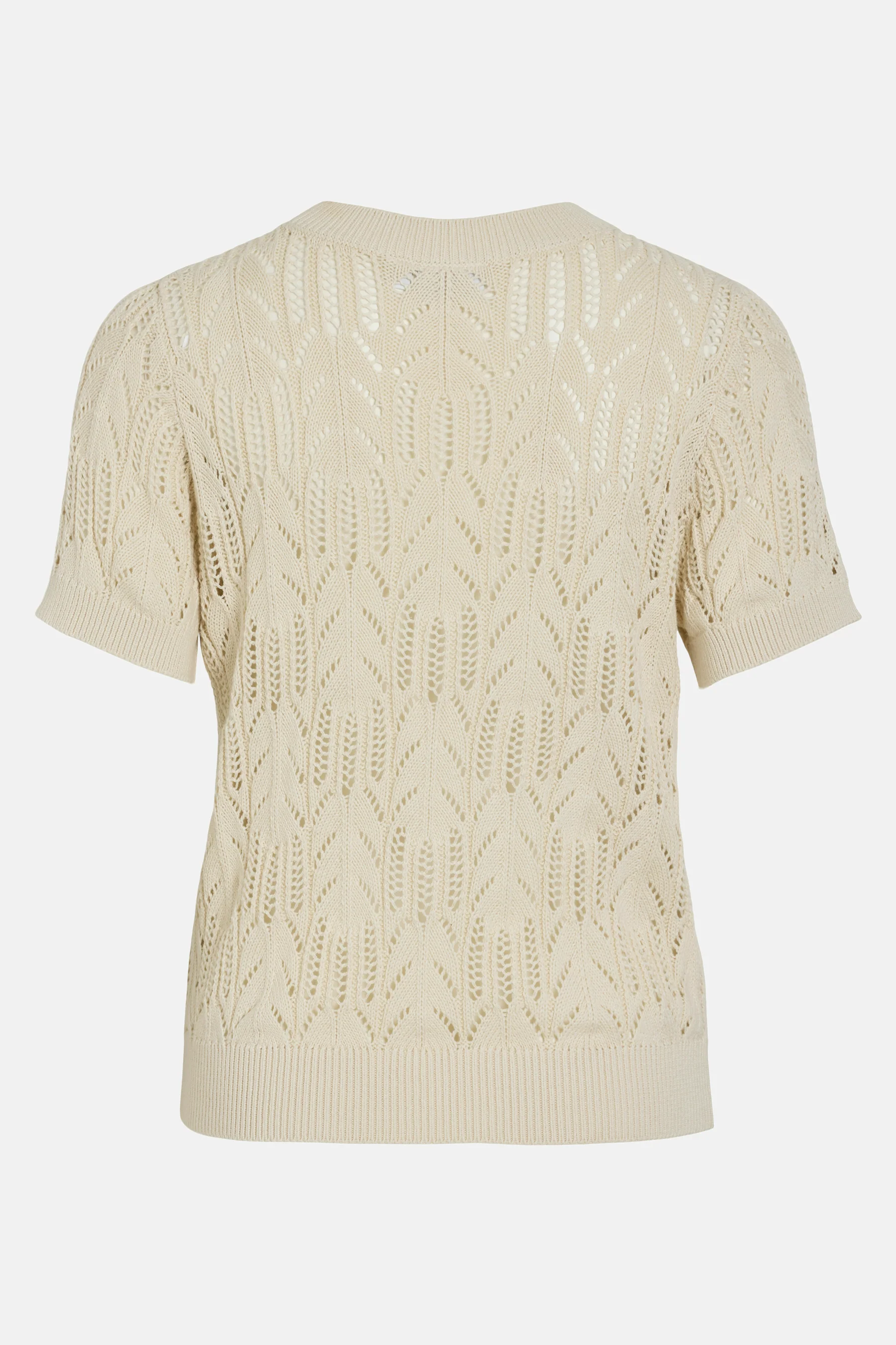 Pull met ronde hals - ecru - Image 7