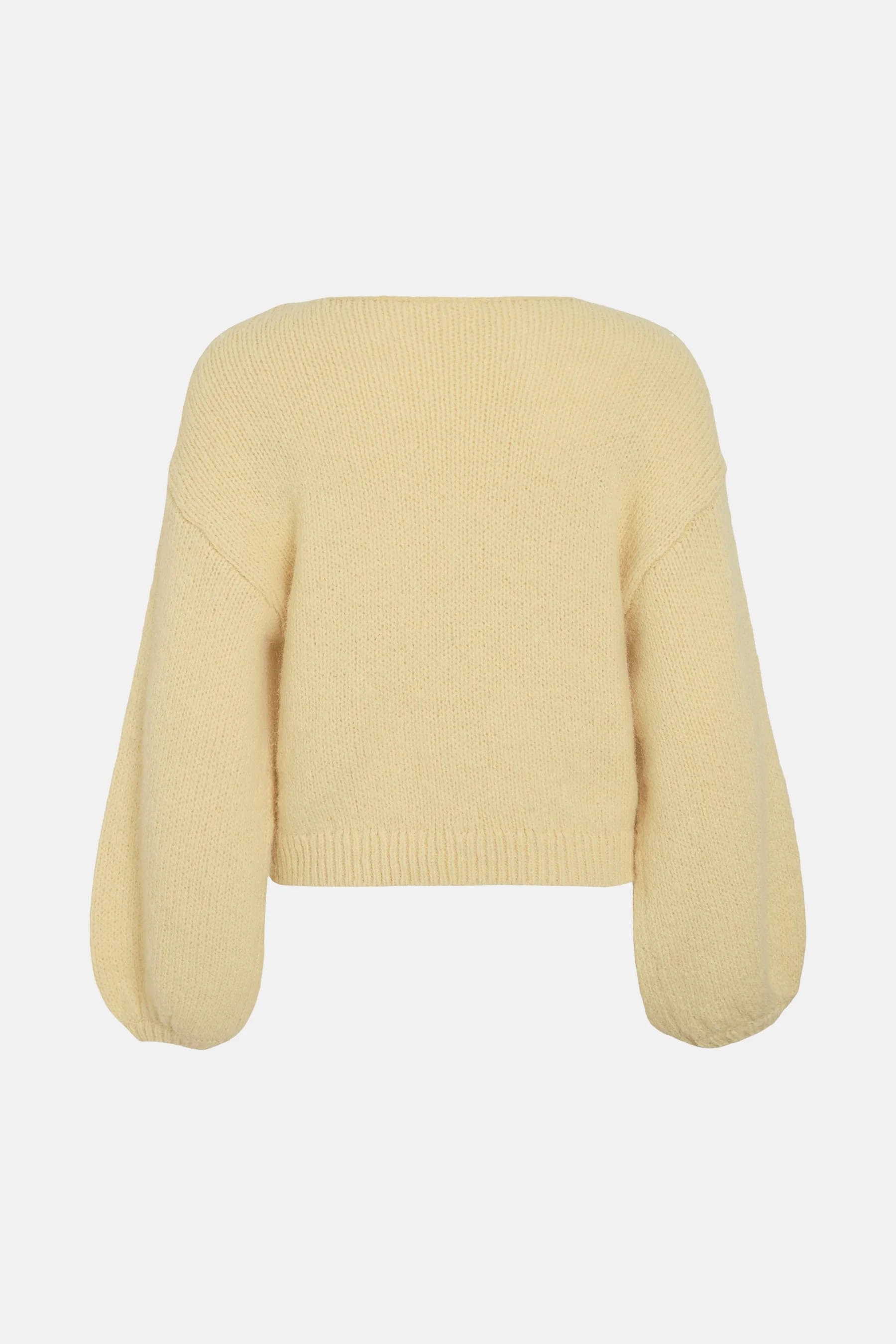 Pull met ronde hals - geel - Image 2