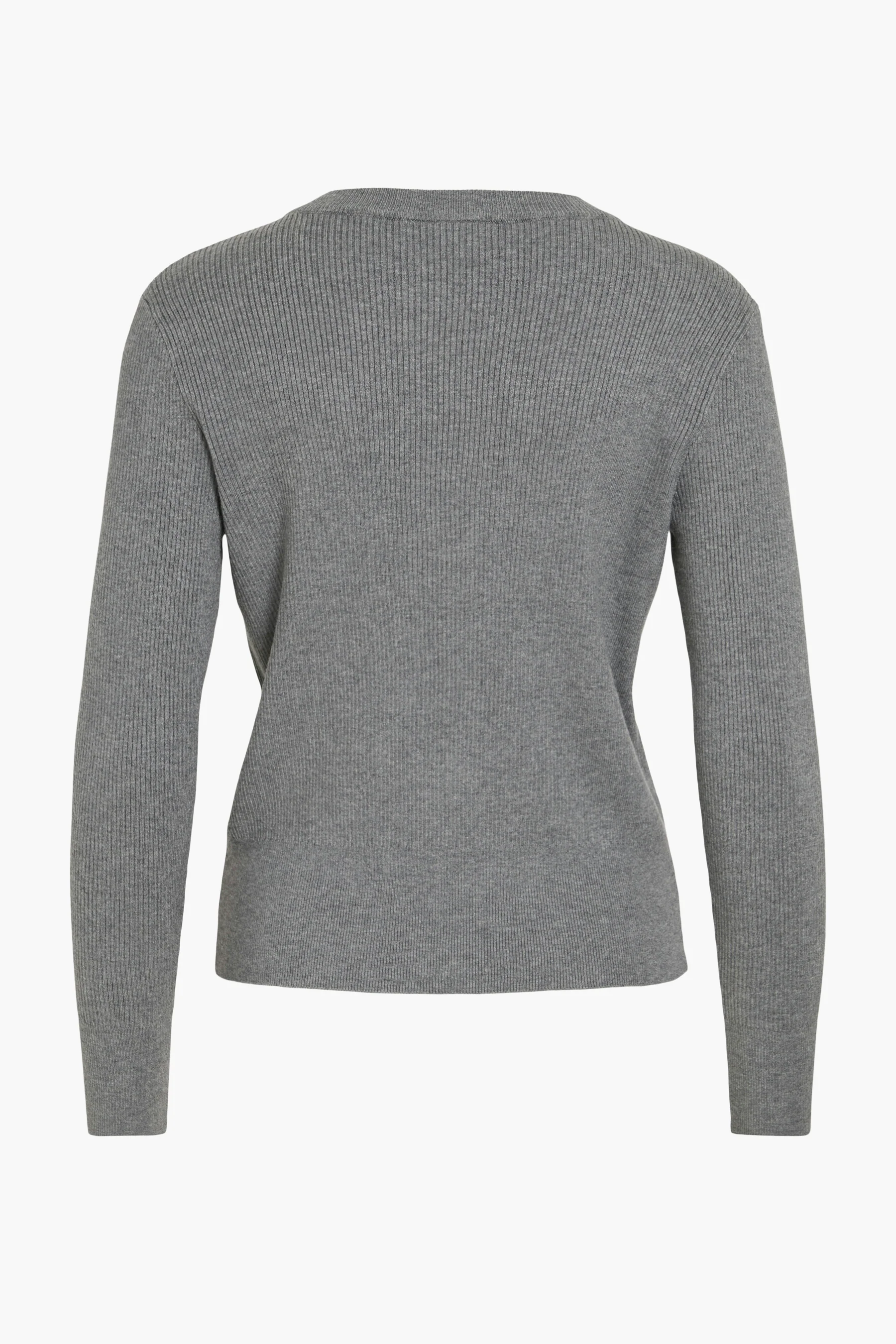 Pull met ronde hals - grijs - Image 7
