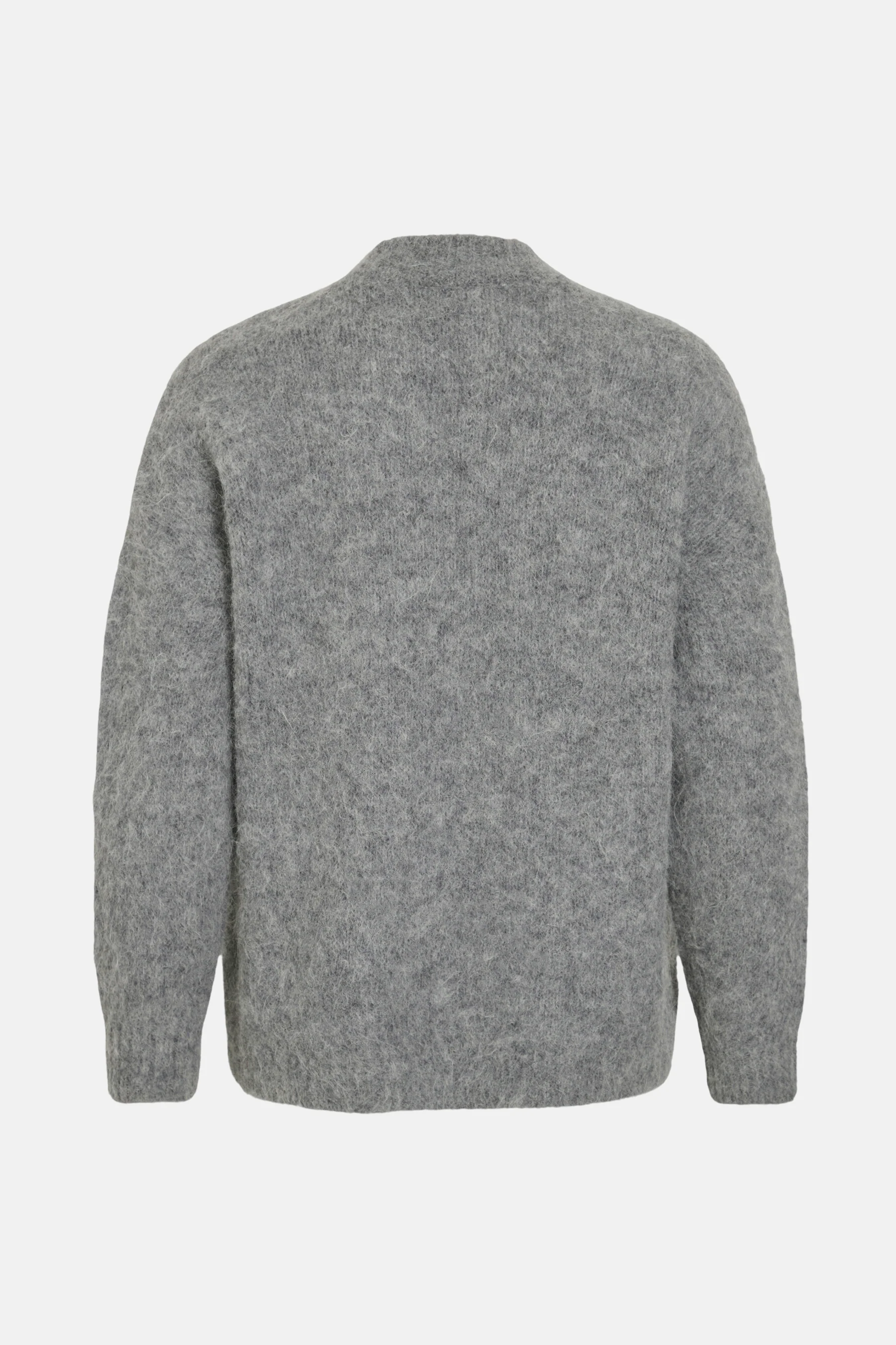 Pull met ronde hals - grijs - Image 2