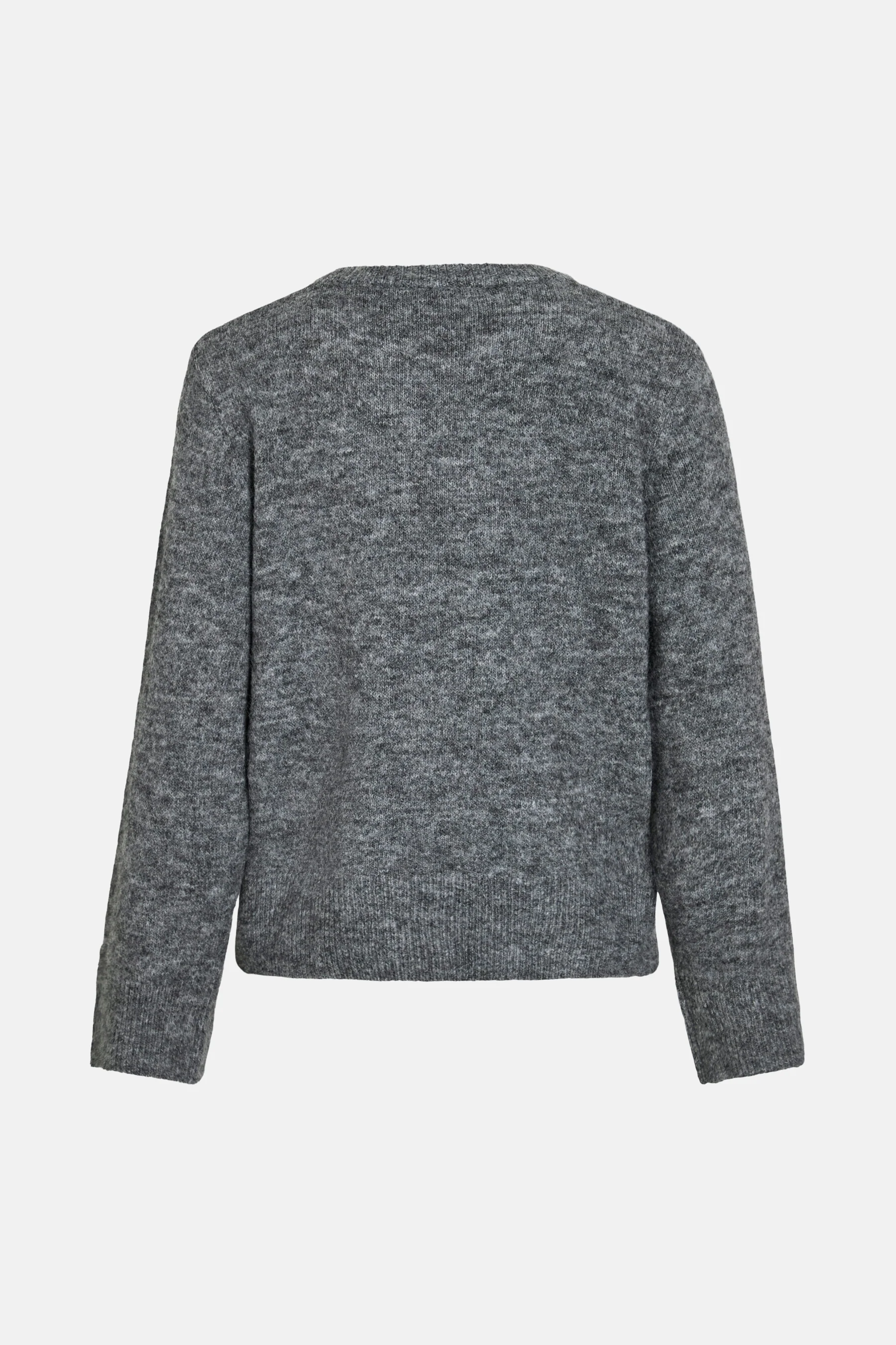 Pull met ronde hals - grijs - Image 6