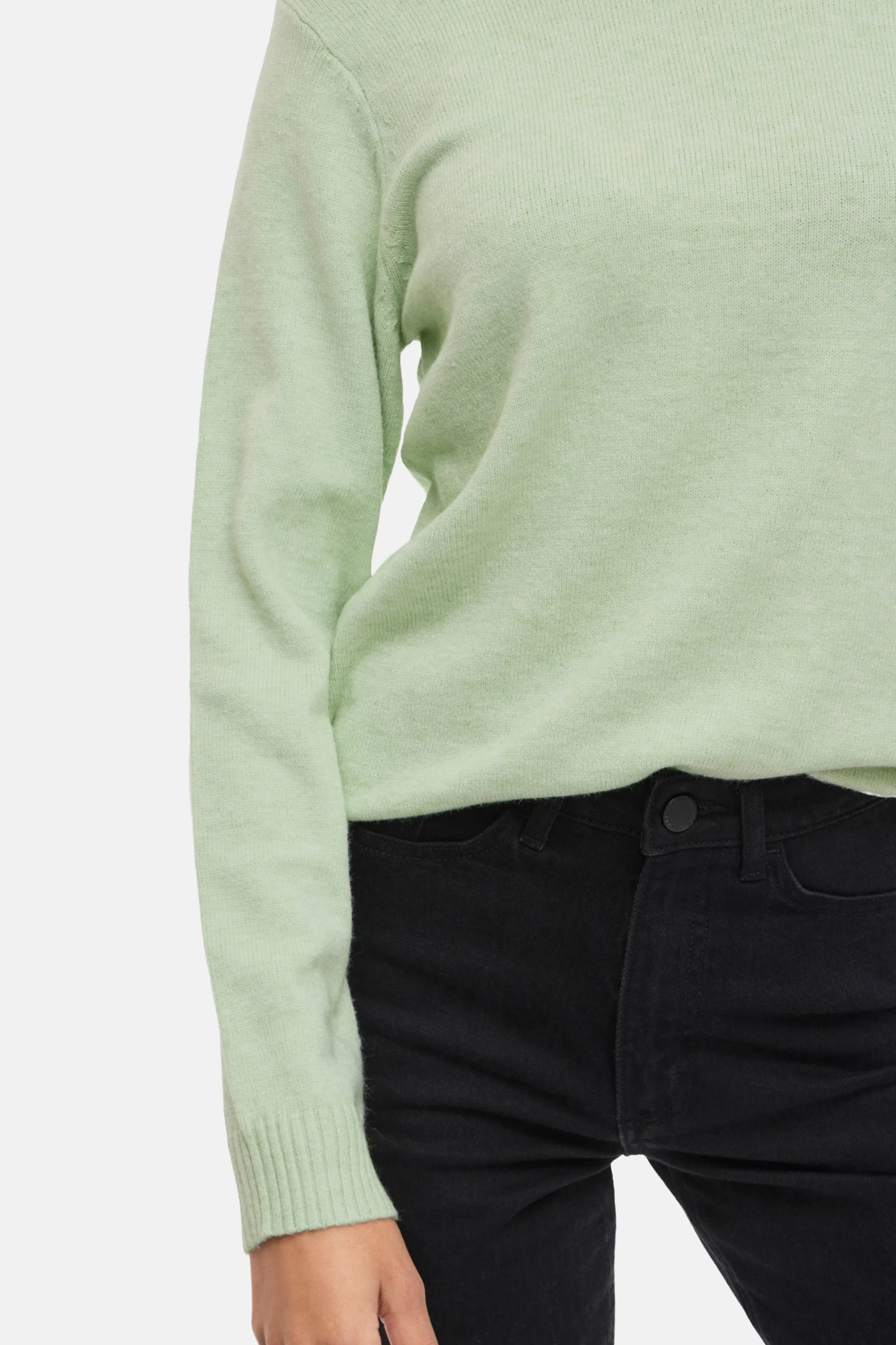 Pull met ronde hals - groen - Image 4