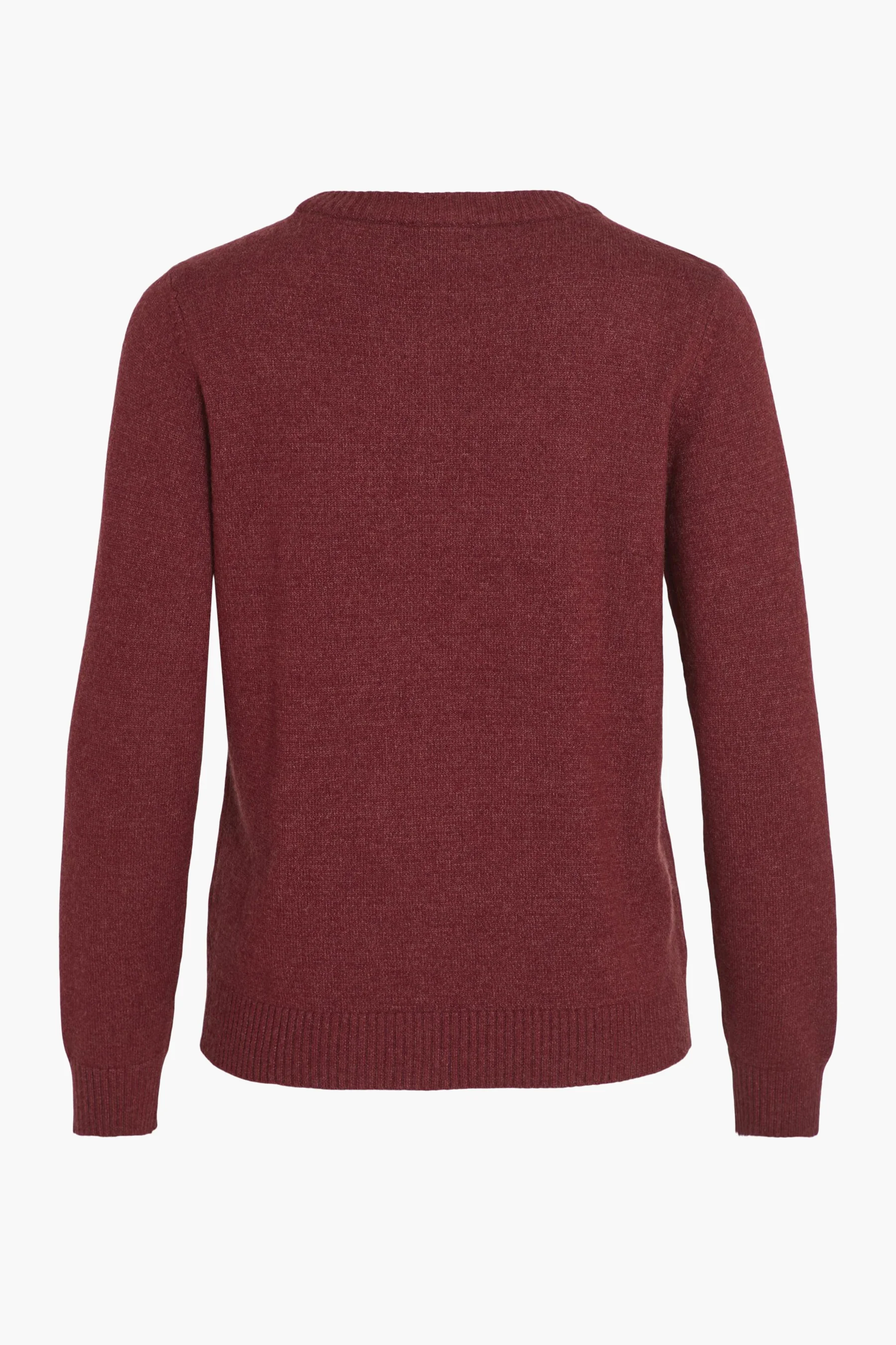 Pull met ronde hals - rood - Image 3