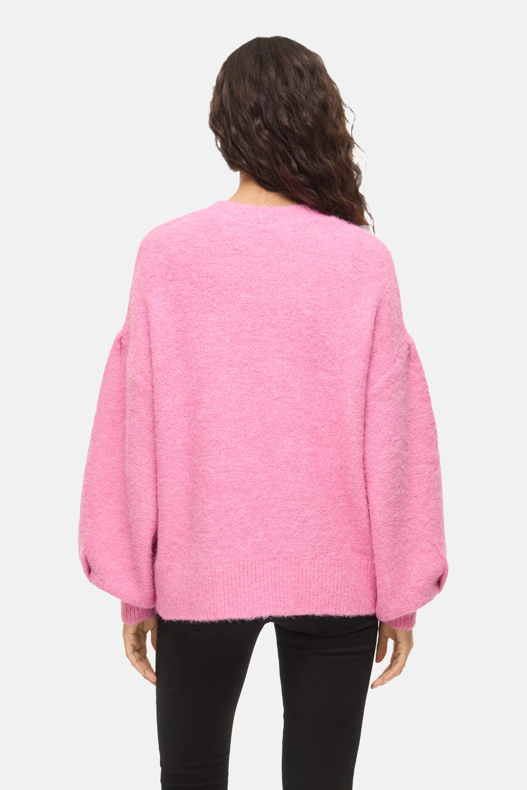 Pull met ronde hals - roze - Image 3