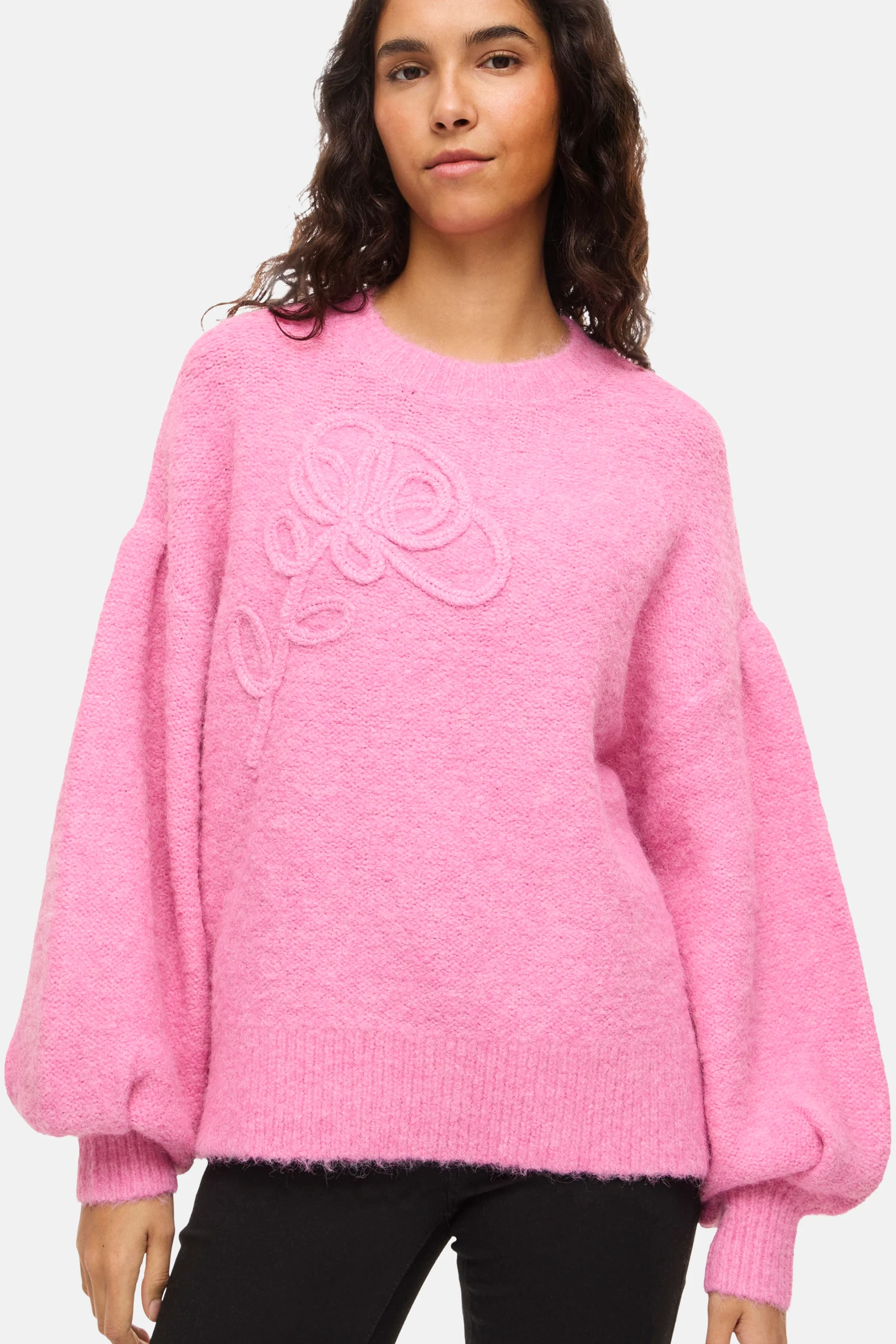 Pull met ronde hals - roze - Image 5