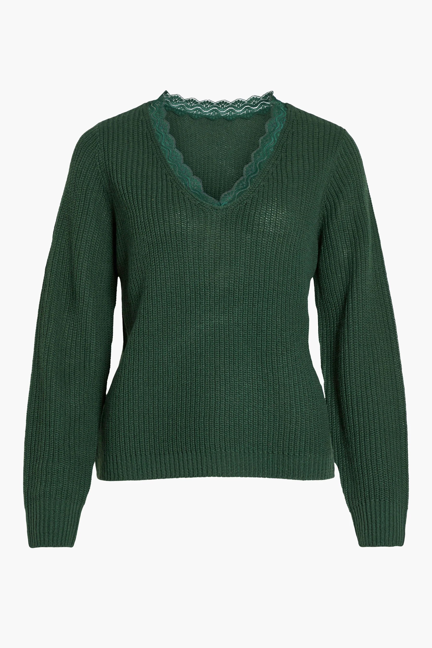 Pull met V-hals - groen - Image 6