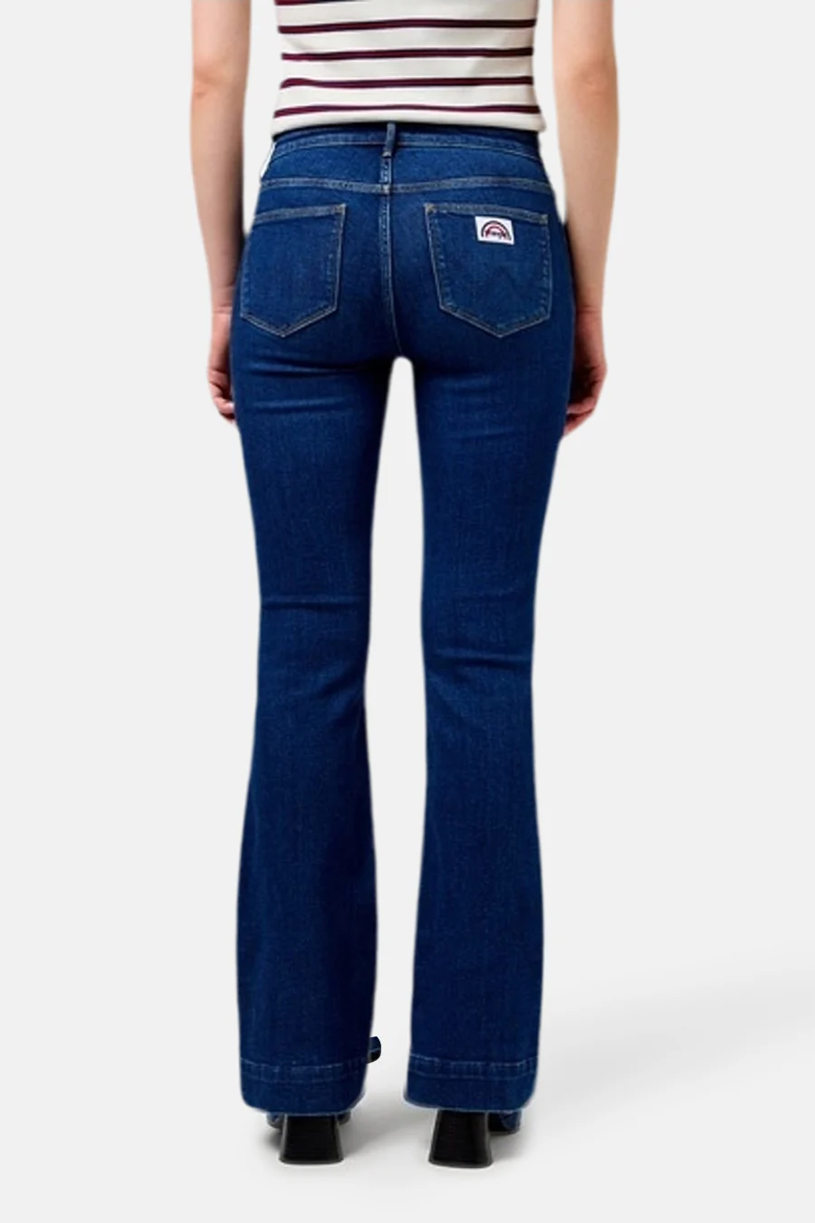 FLARE WRANGLER - dark blue denim - Image 3