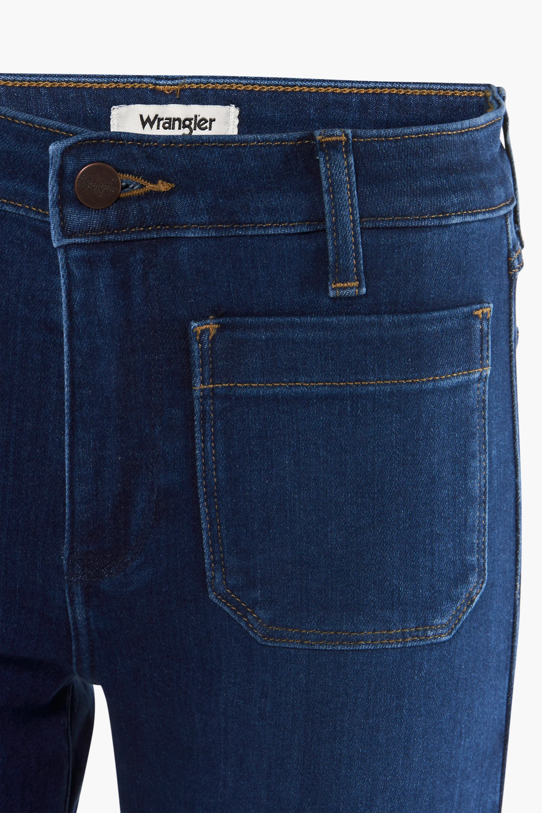 FLARE WRANGLER - dark blue denim - Image 4